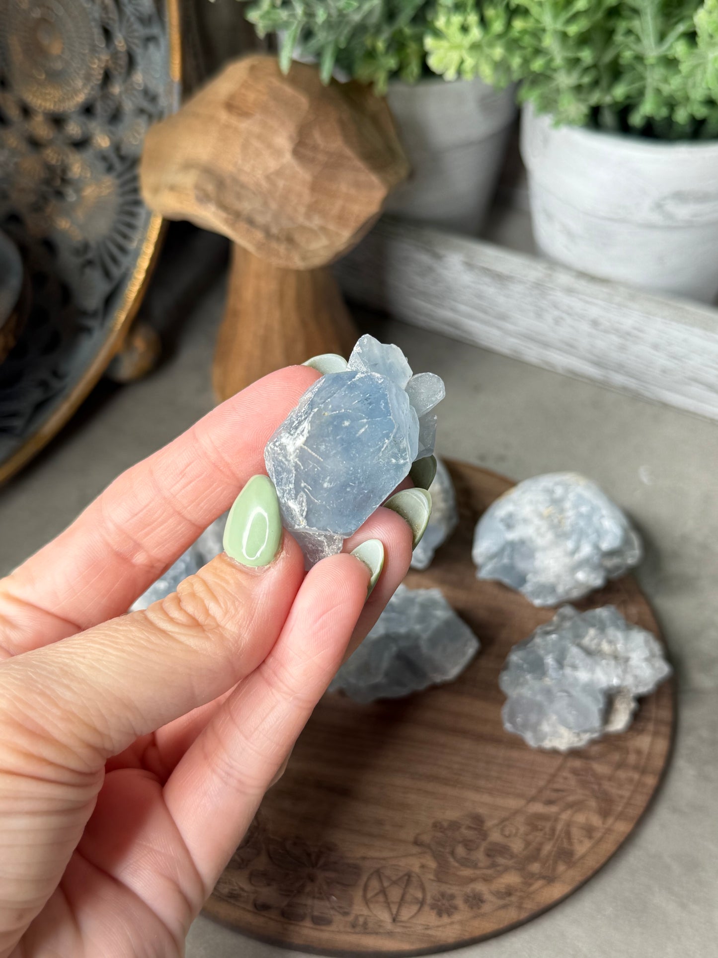 Raw Celestite Crystal Pieces - Random