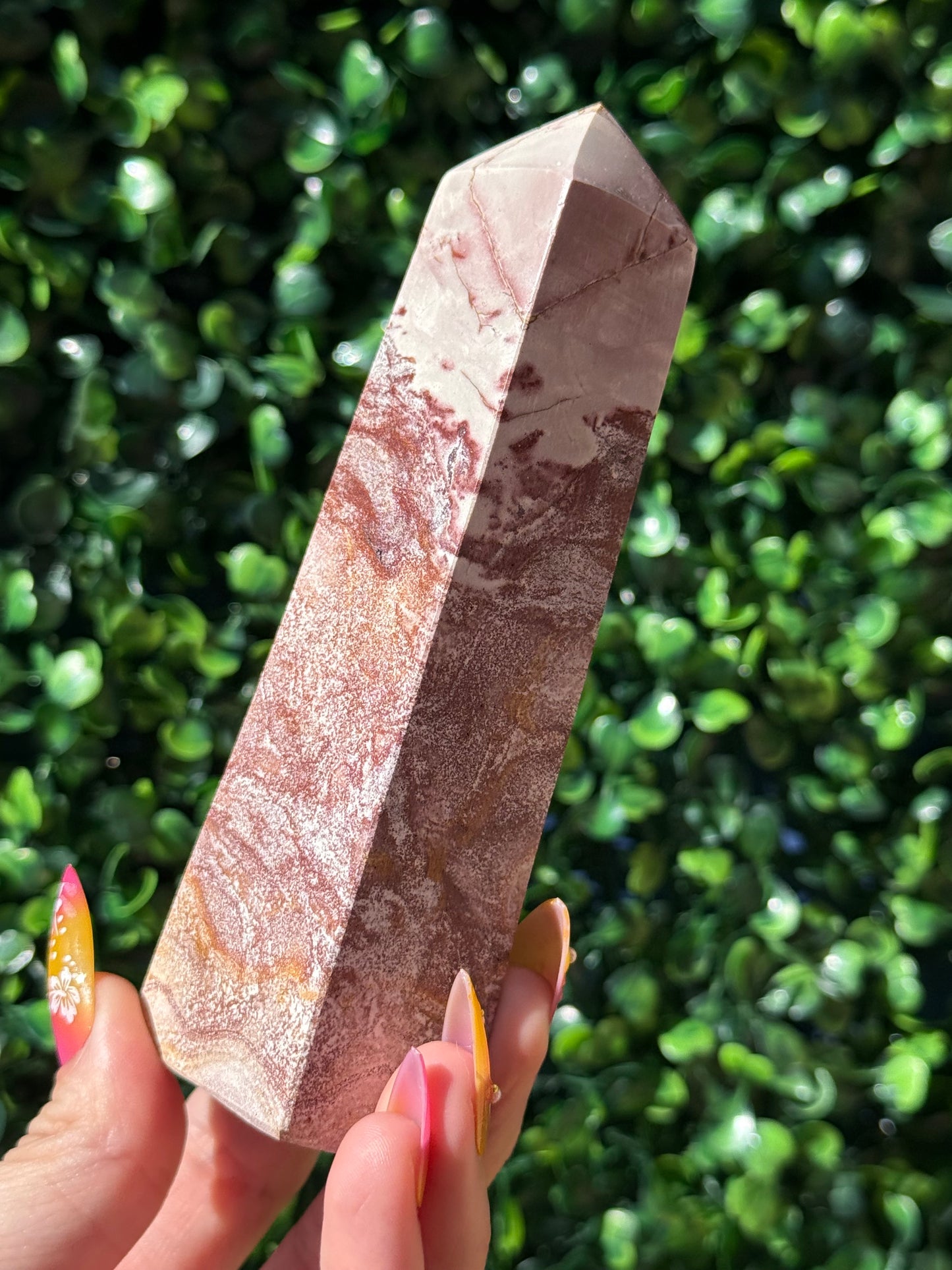 Pink Picture Jasper Crystal Towers - Indonesia