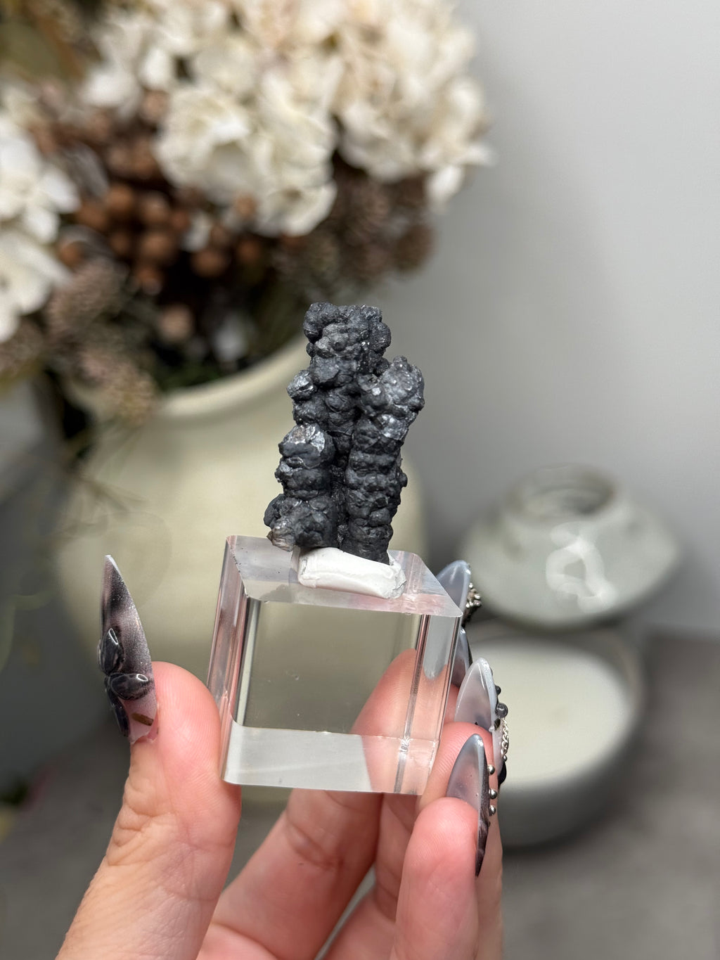 Goethite Stalactites with Calcite from Aouz, Er Rachidia Province, Morocco - I
