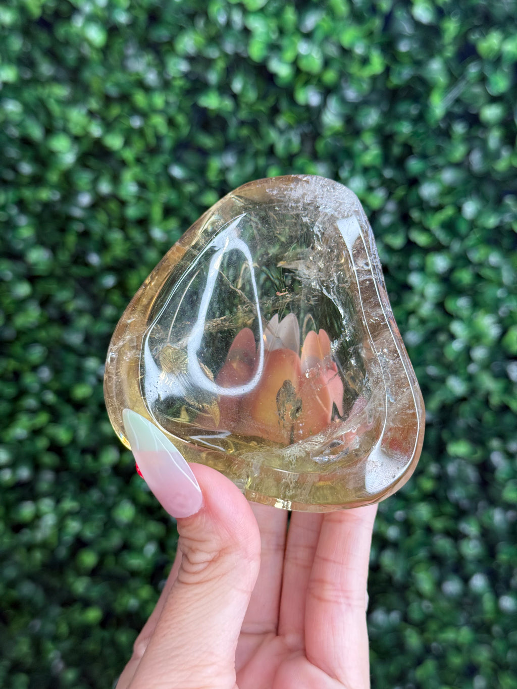 Citrine Small Polished Bowl Crystal Carving