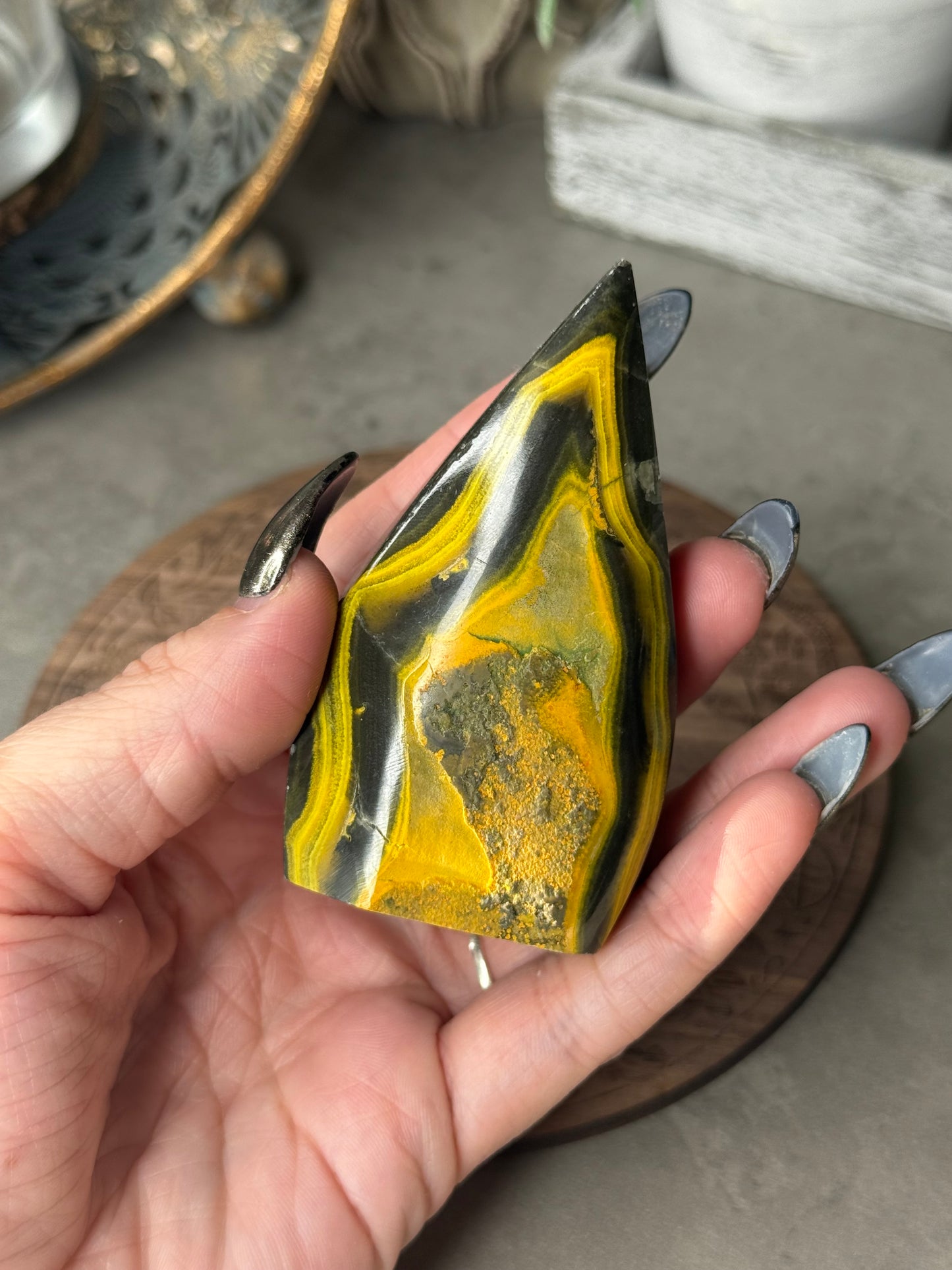 Bumblebee Jasper Teardrop - imperfect