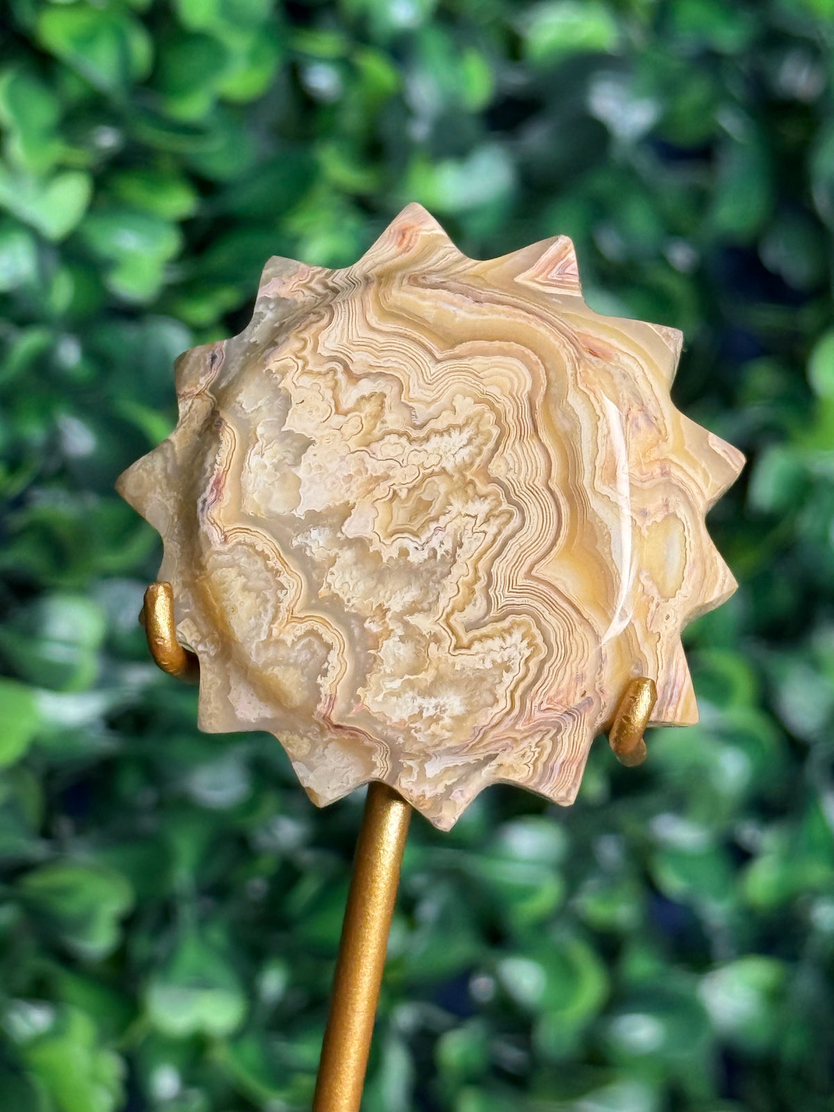 Leonie - Yellow Crazy Lace Agate Mini Sun A from Indonesia