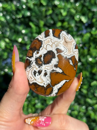 Brecciated Jasper Druzy Palmstones - Indonesia