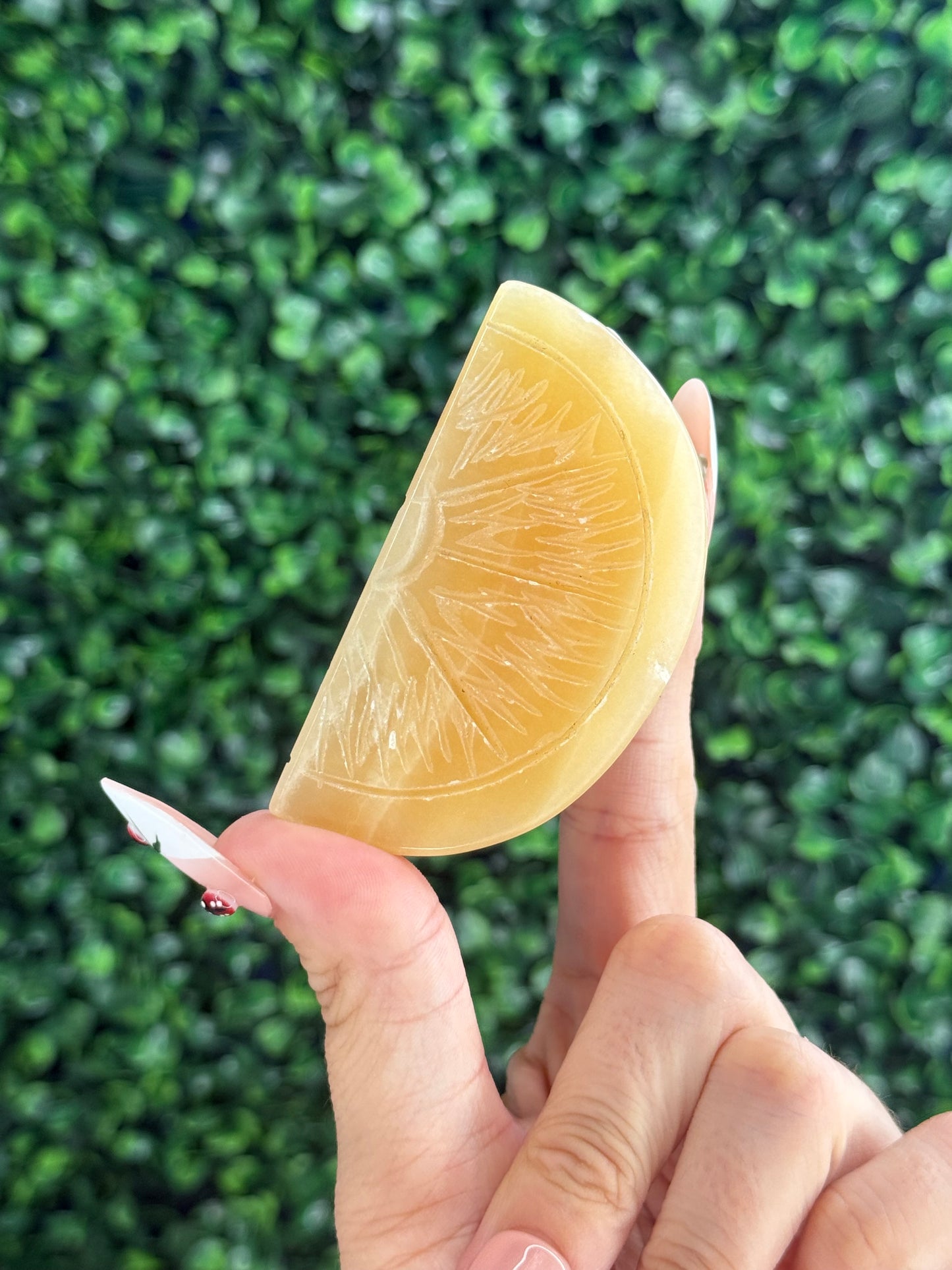 Orange Calcite Orange Slice from Pakistan