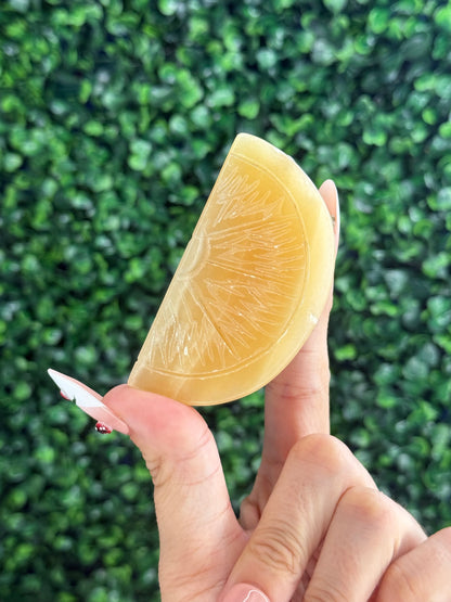 Orange Calcite Orange Slice from Pakistan