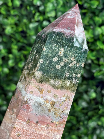 Pink Ocean Jasper Large Statement Tower 770g