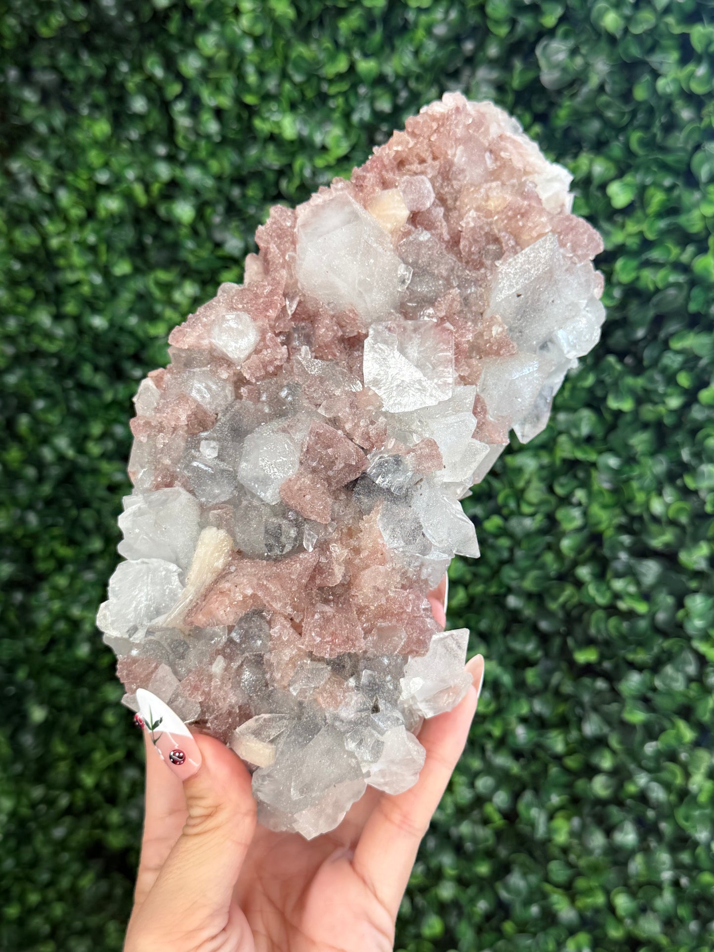 Apophyllite on Heulandite with Sugar Apophyllite Coating from India 1.3kg