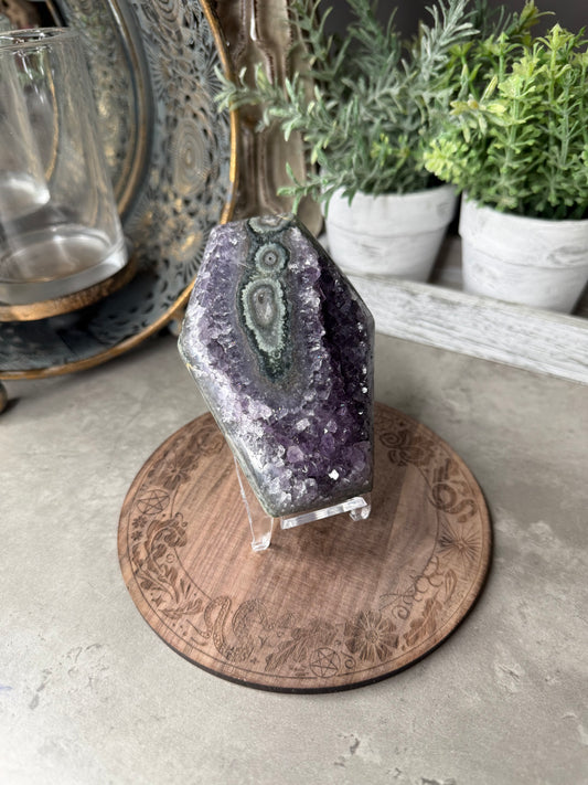 Druzy Coffin Amethyst