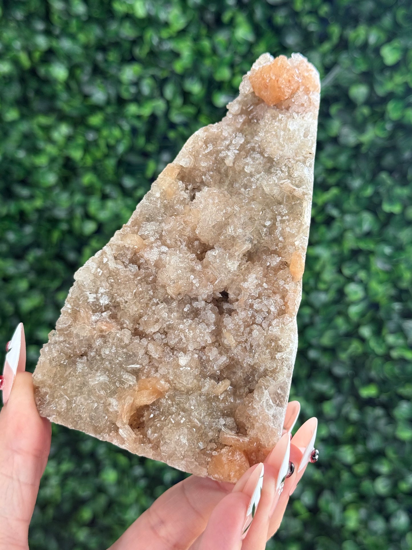 Peach Stilbite with Heulandite crystal Specimen 327g