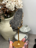 Botryoidal Goethite with Druzy Quartz Coating from Banten, Indonesia - E
