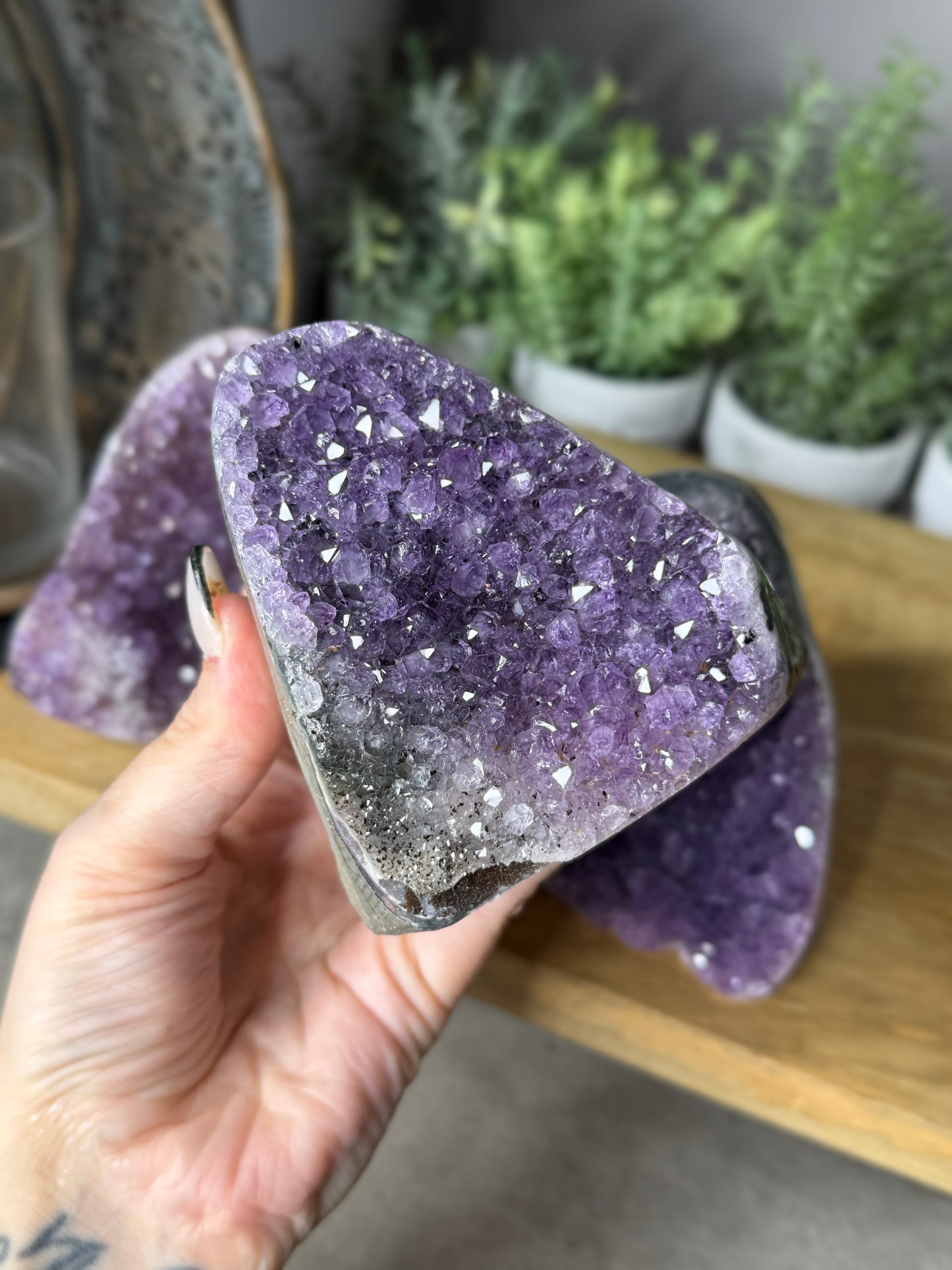 Brazilian Amethyst Cut Bases