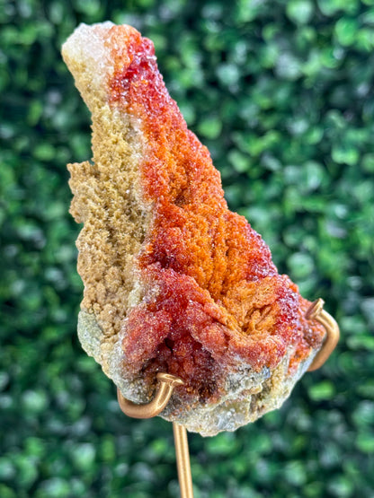 Zincite Specimen from West Java with Custom Stand - 246g