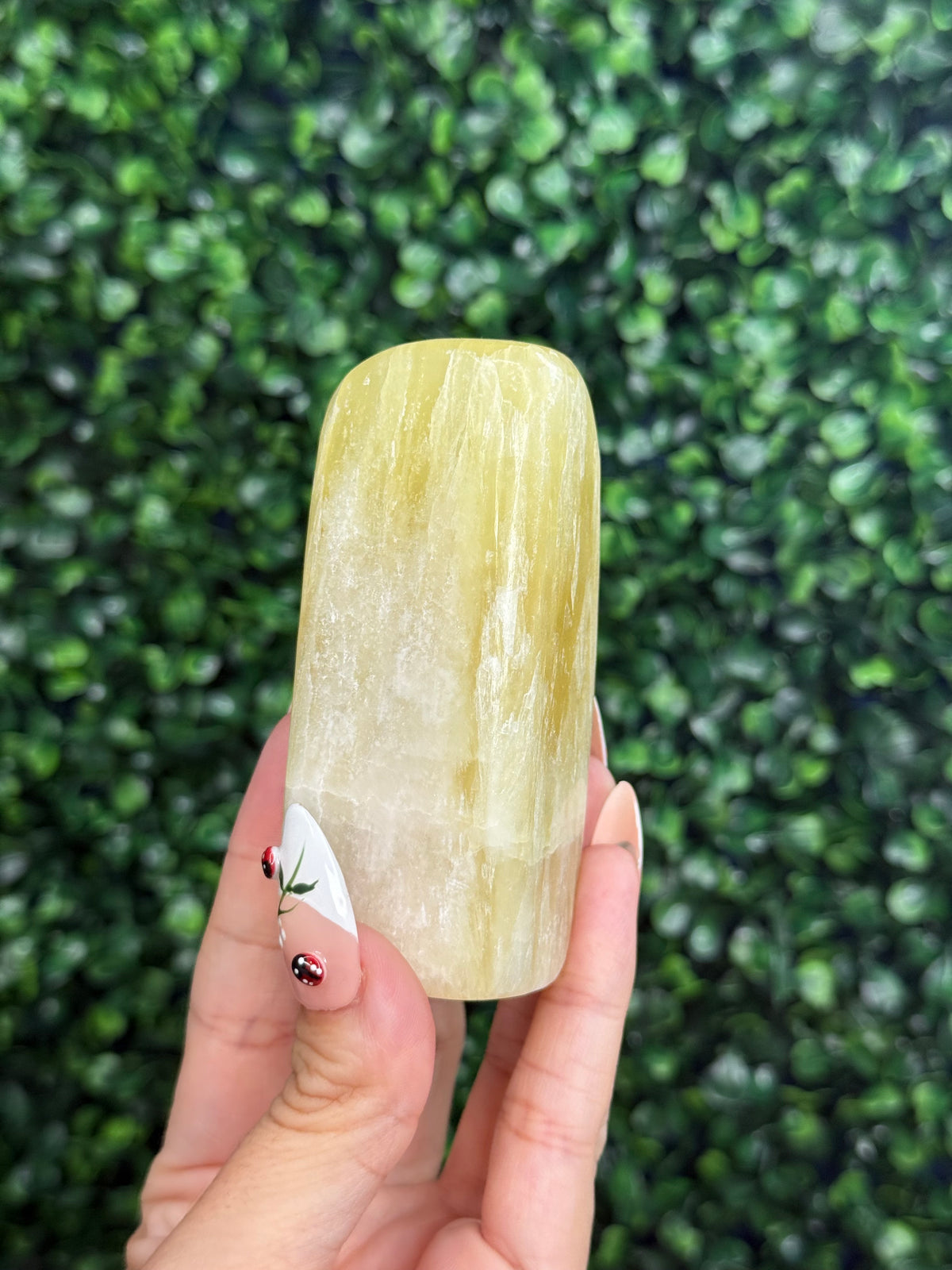Lemon Calcite Natural Freeform Crystal Carvings from Pakistan