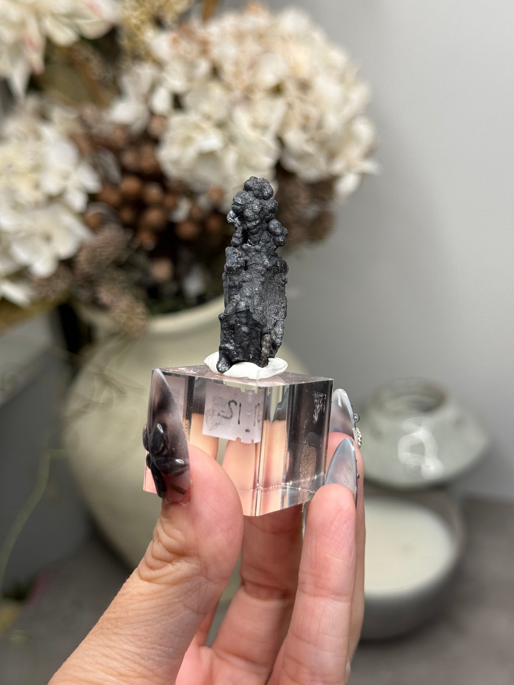 Goethite Stalactites with Calcite from Aouz, Er Rachidia Province, Morocco - H
