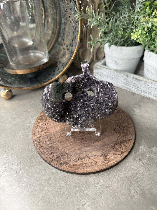 Druzy Amethyst Pumpkin