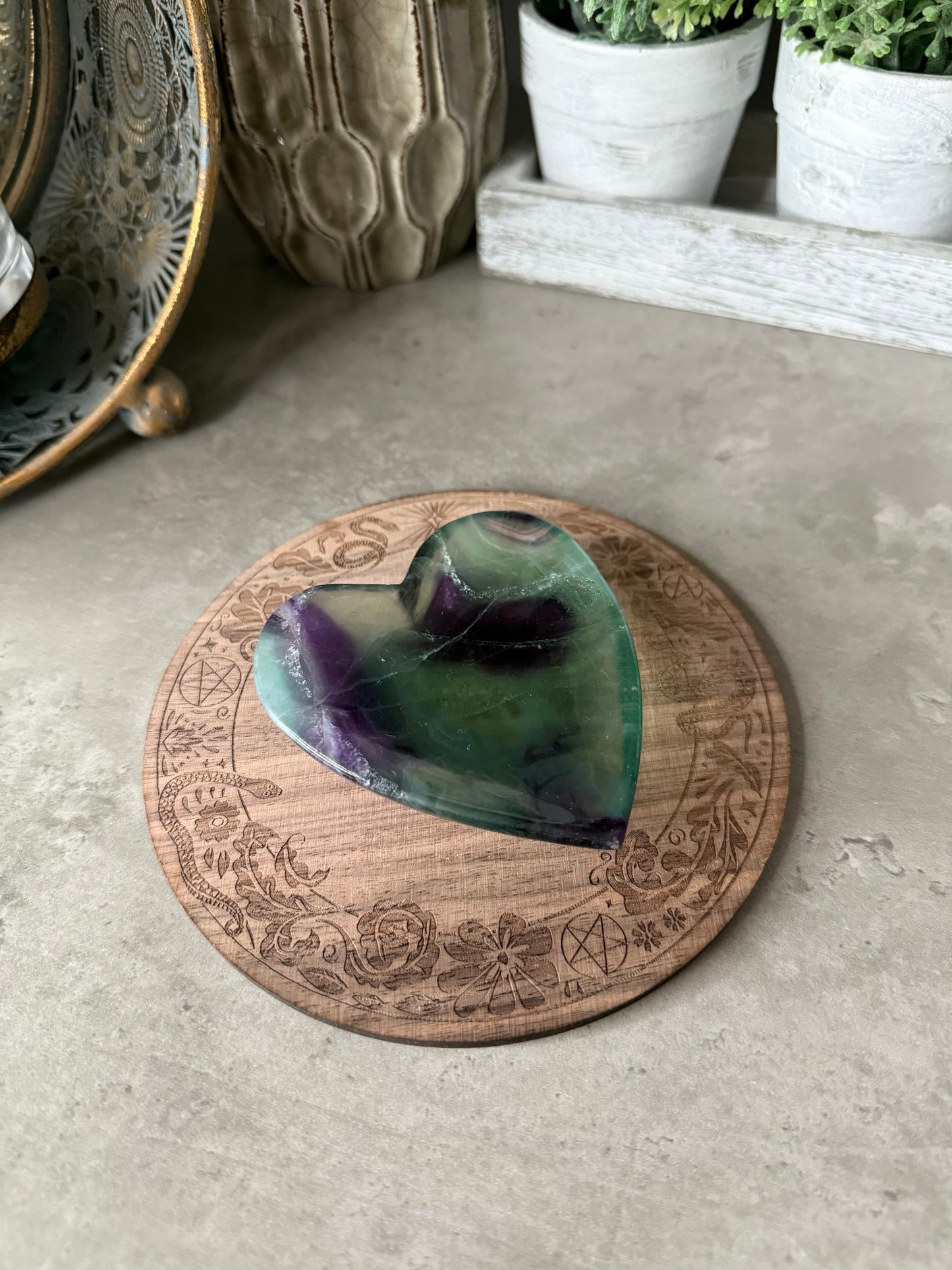 Fluorite Heart Bowl