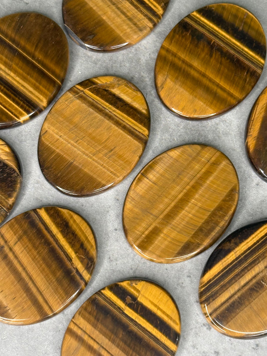 Tigers Eye Flat Palmstones
