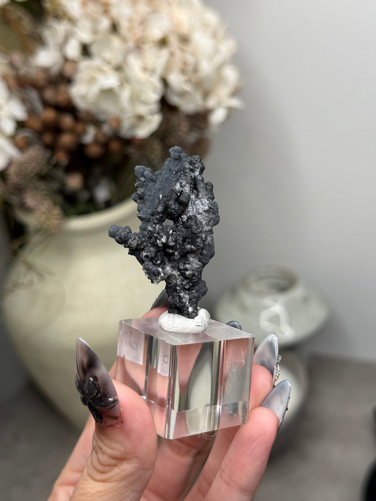Goethite Stalactites with Calcite from Aouz, Er Rachidia Province, Morocco - O