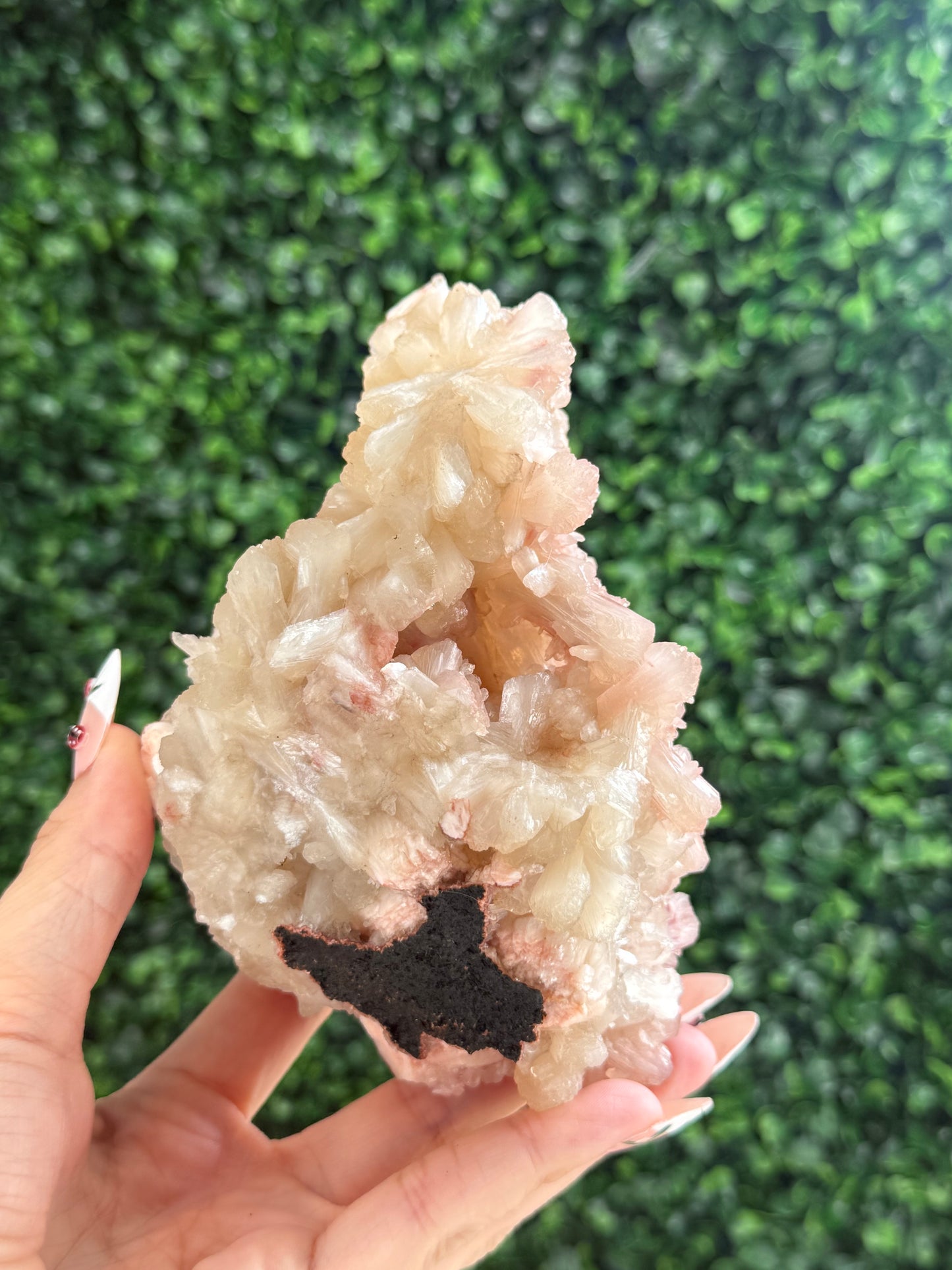 Stilbite with Hematite Dusting and Calcite - India - 624g