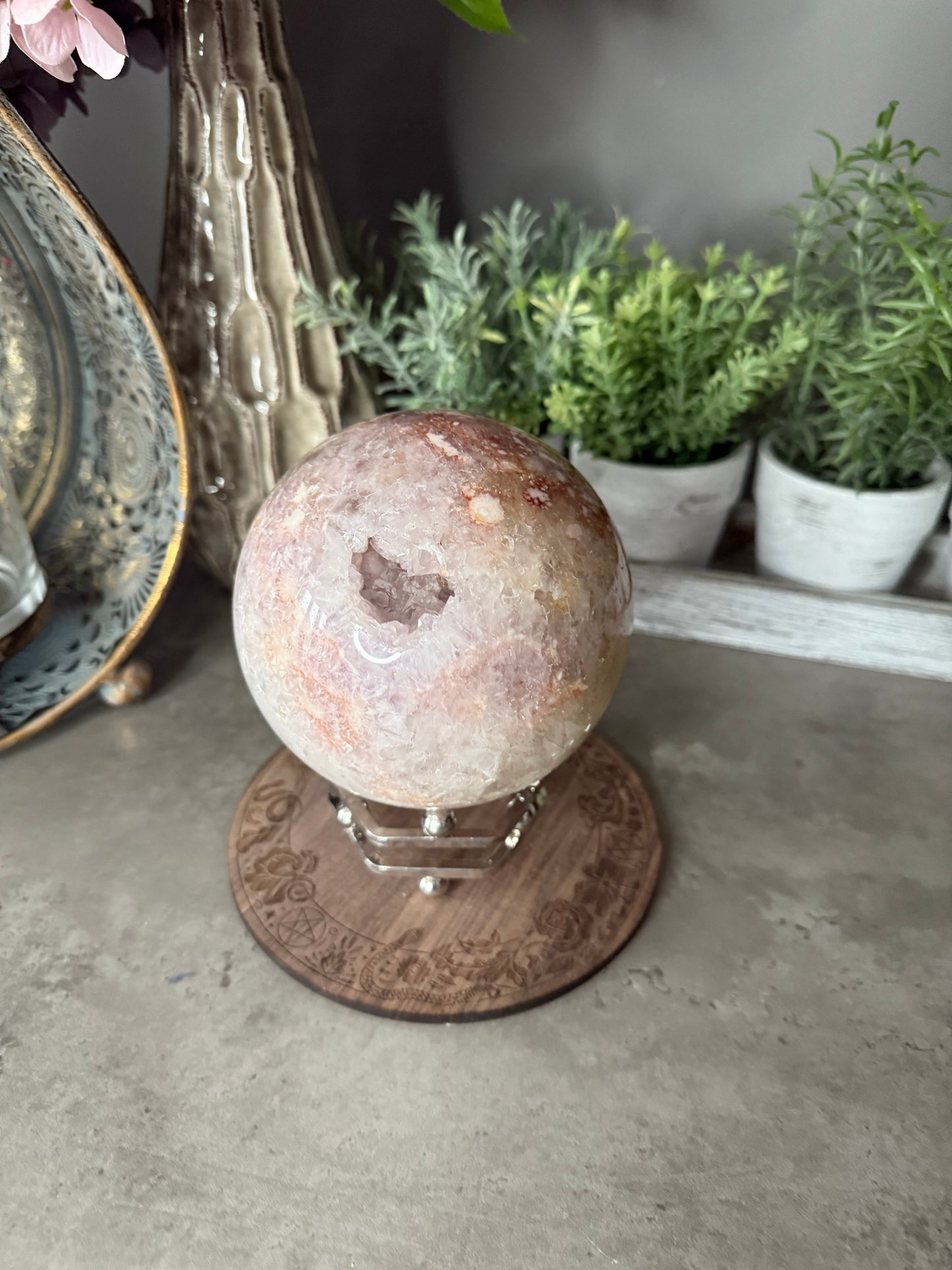 Pink Amethyst Sphere