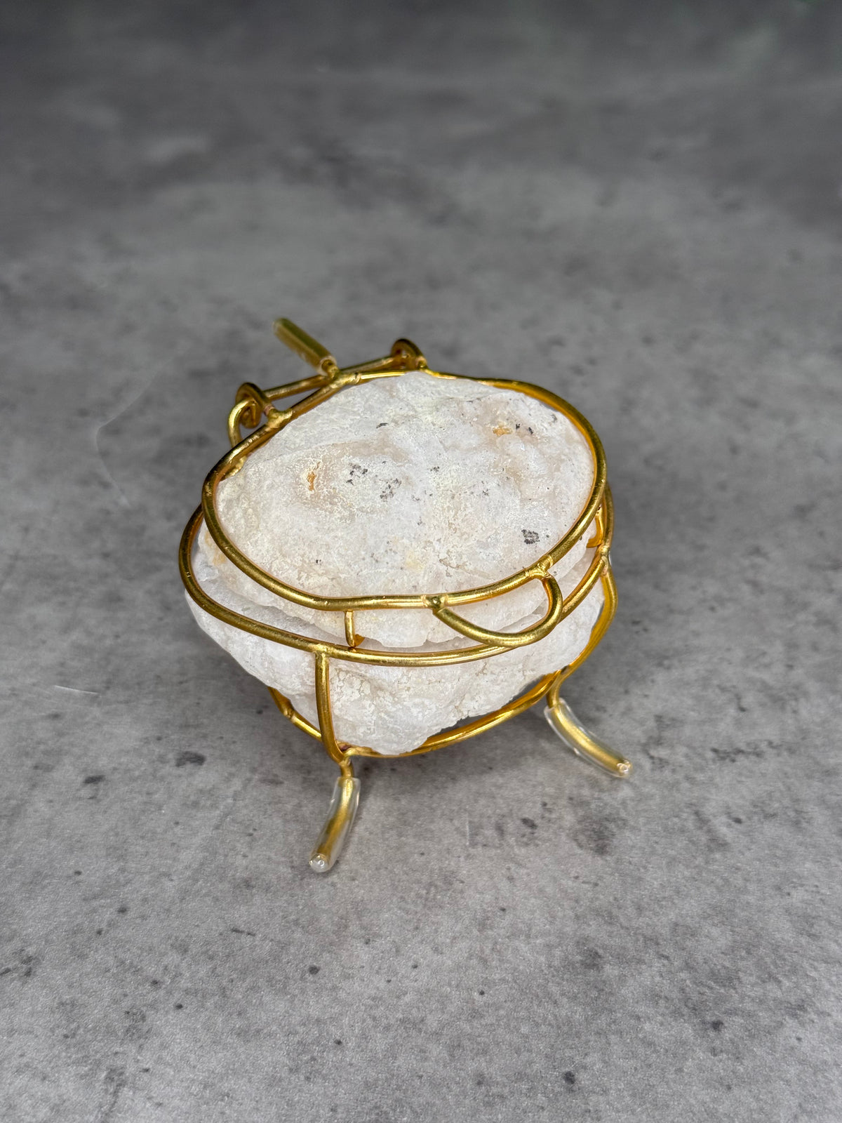 Agate Geode Ring Boxes with Stand