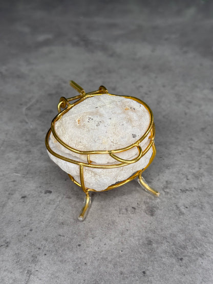 Agate Geode Ring Boxes with Stand