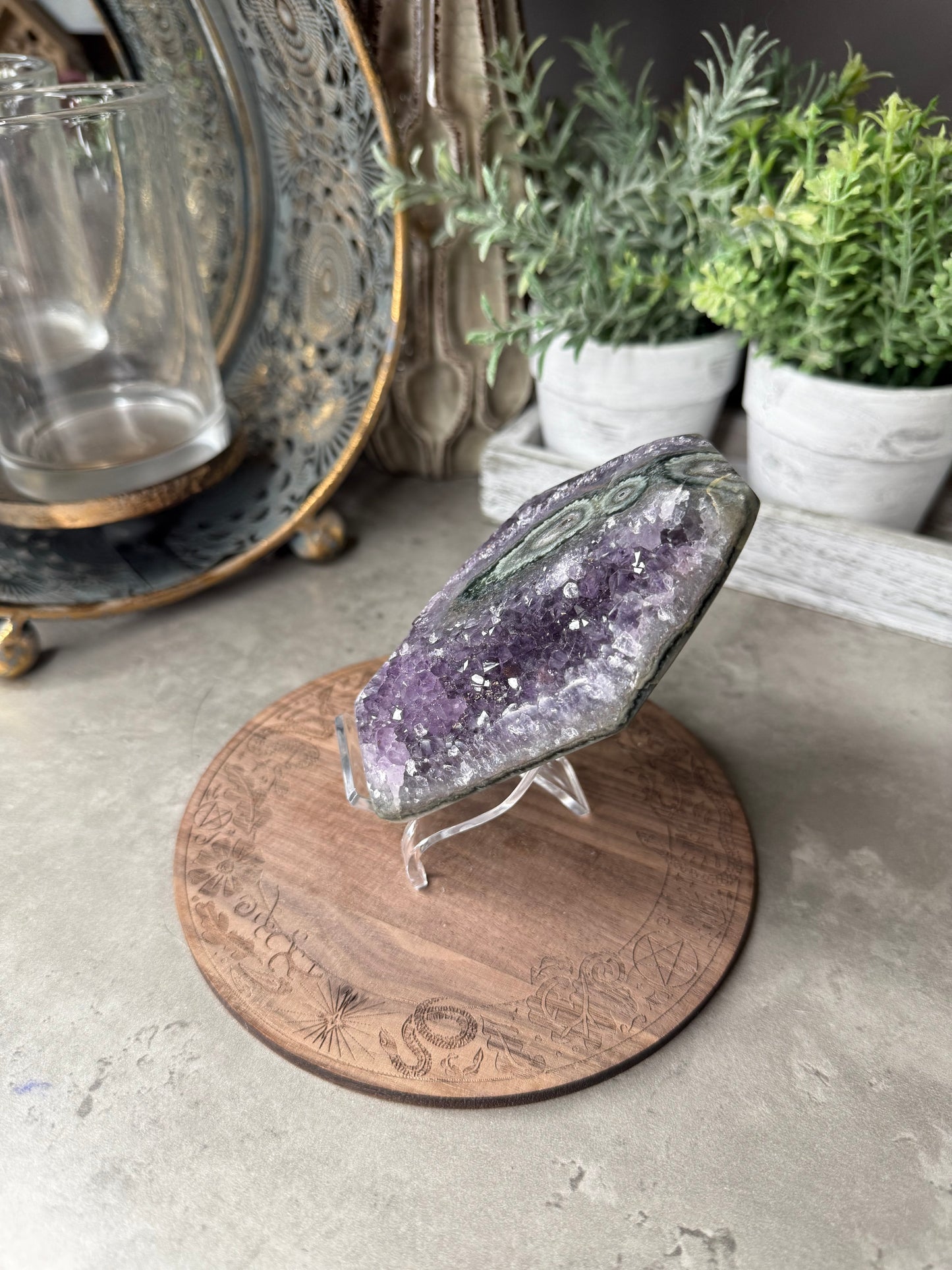 Druzy Coffin Amethyst