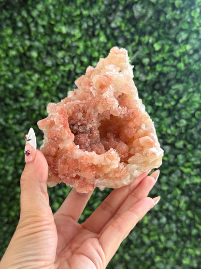 Stilbite with Hematite Dusting and Calcite - India - 624g
