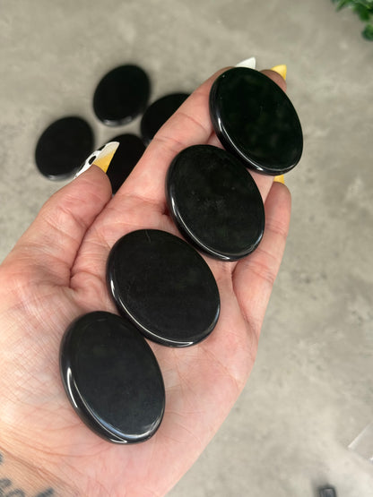 Obsidian Flat Palmstones