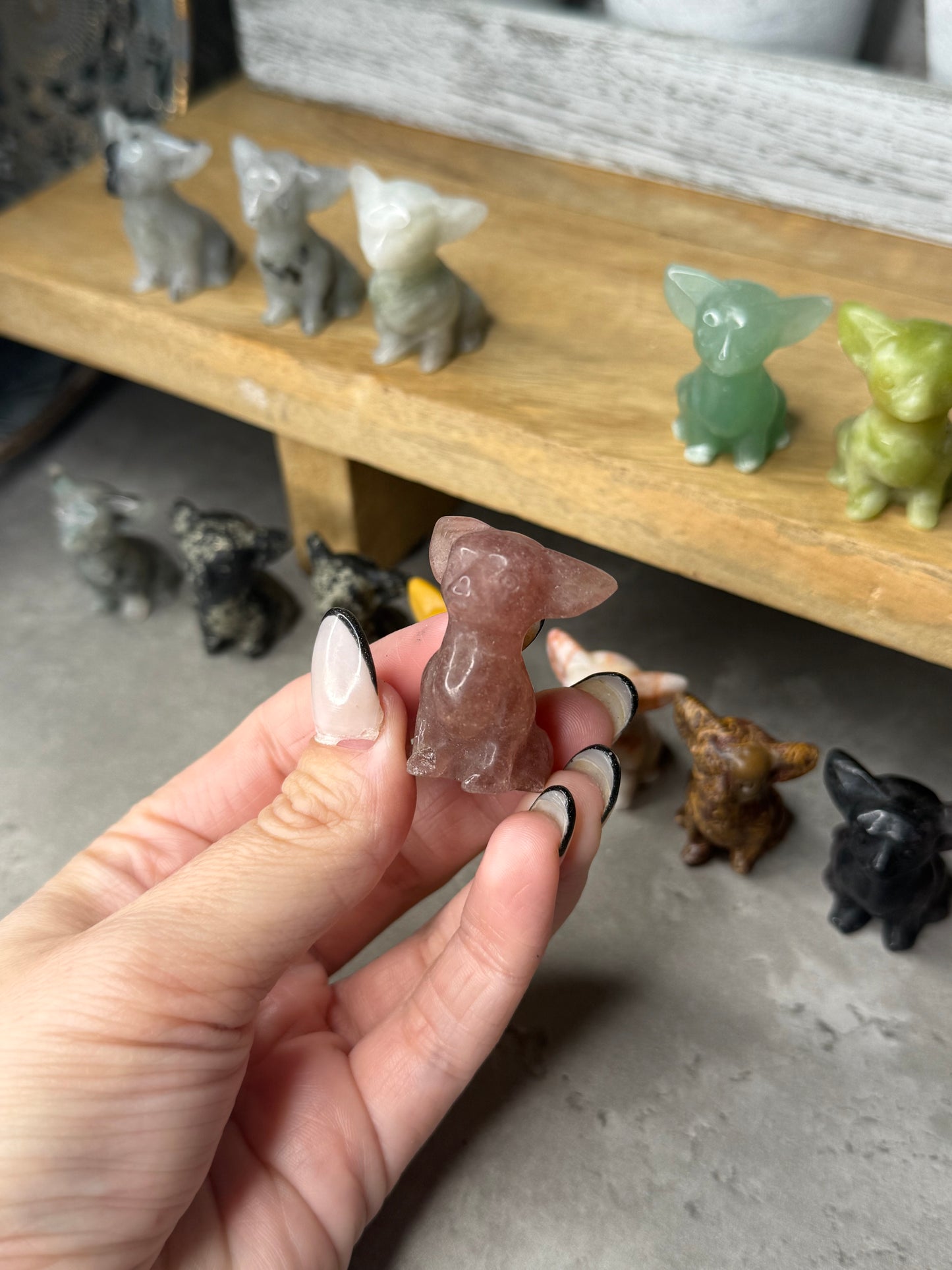 Chihuahua Dog Mini Crystal Carving