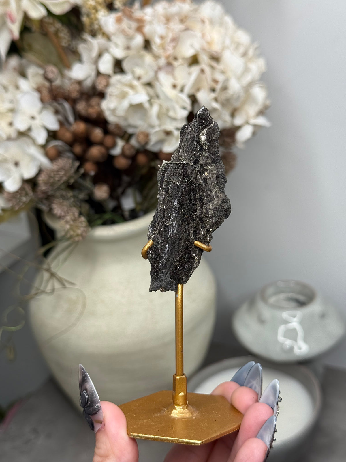 Pyritized Petrified Wood from Indonesia - F