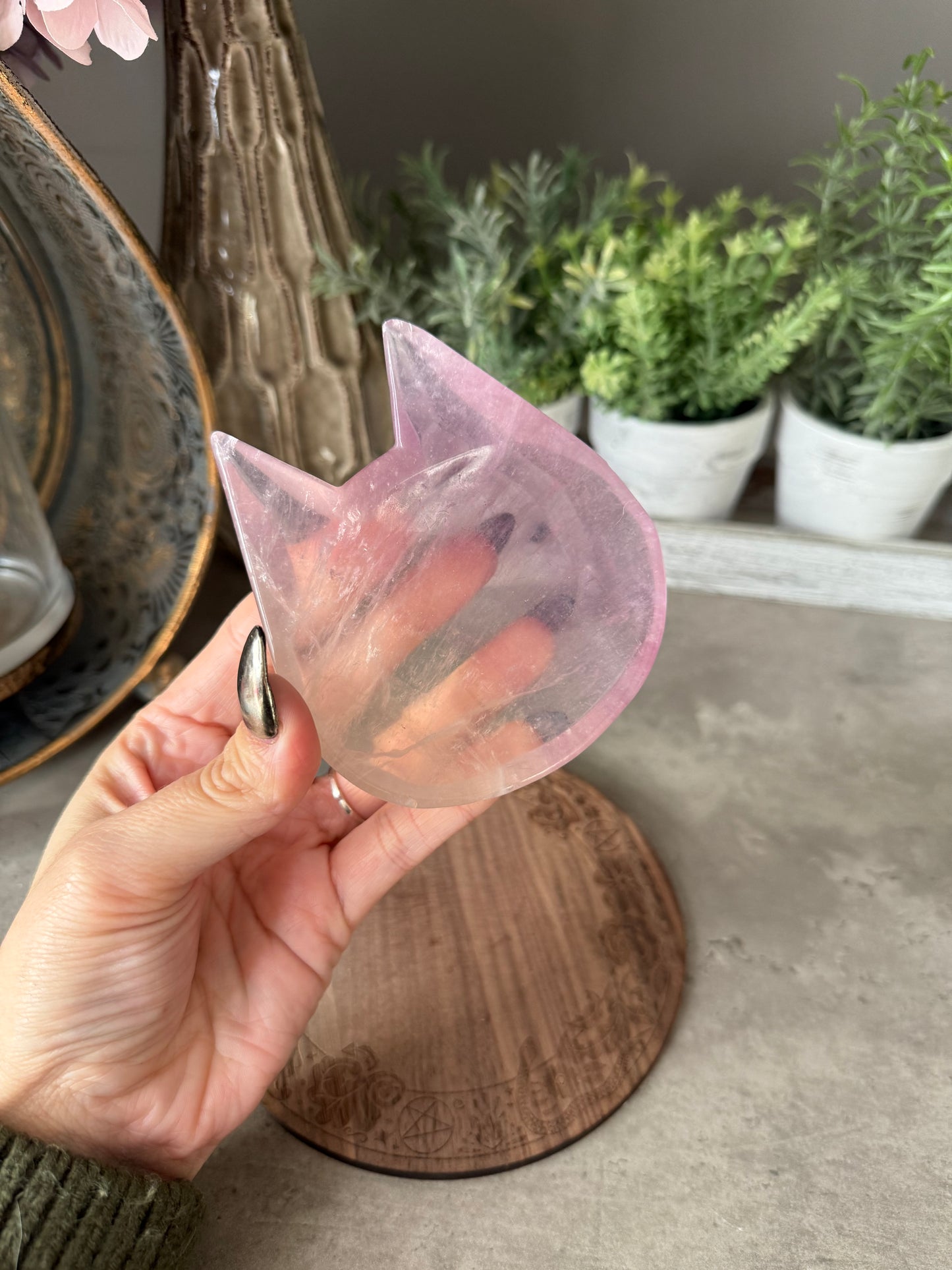 Fluorite Cat Bowl