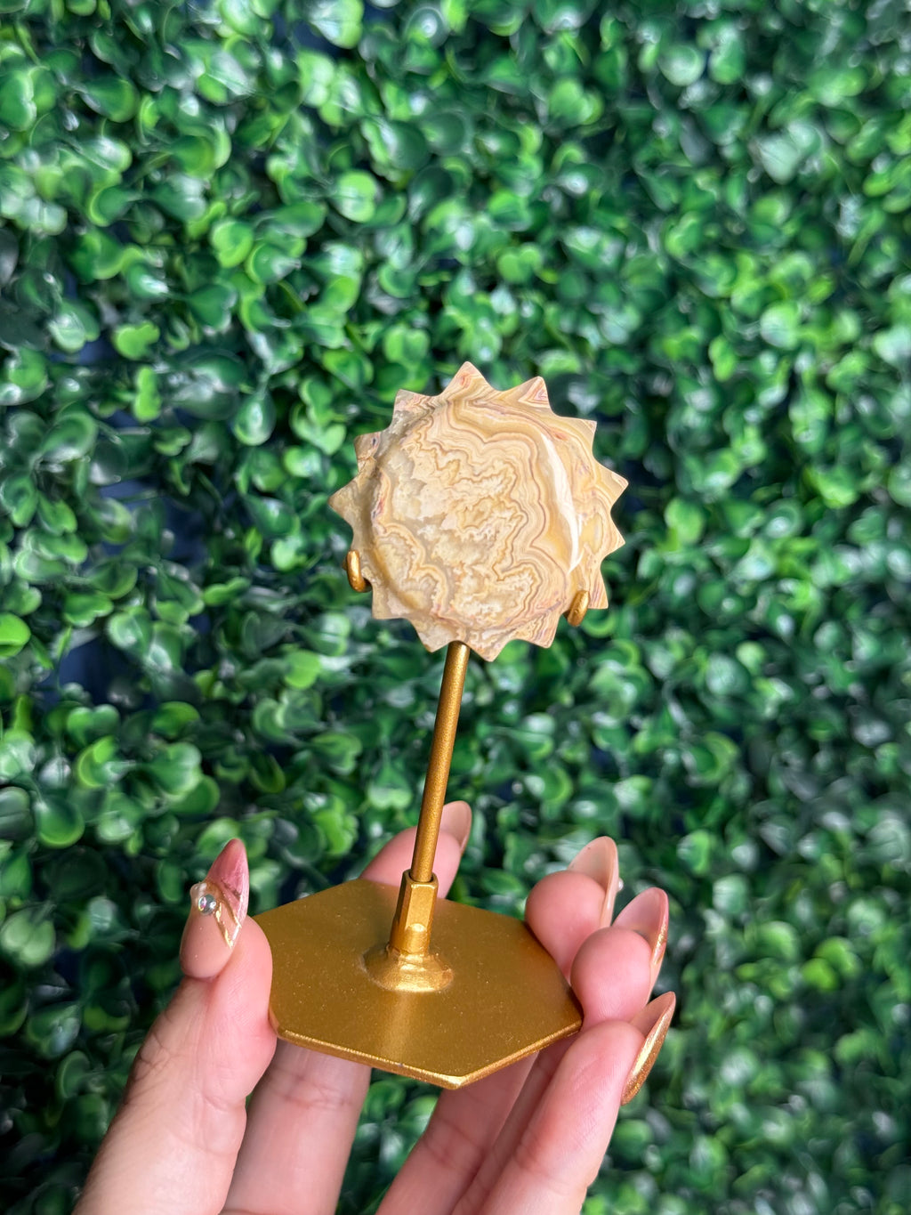 Leonie - Yellow Crazy Lace Agate Mini Sun A from Indonesia