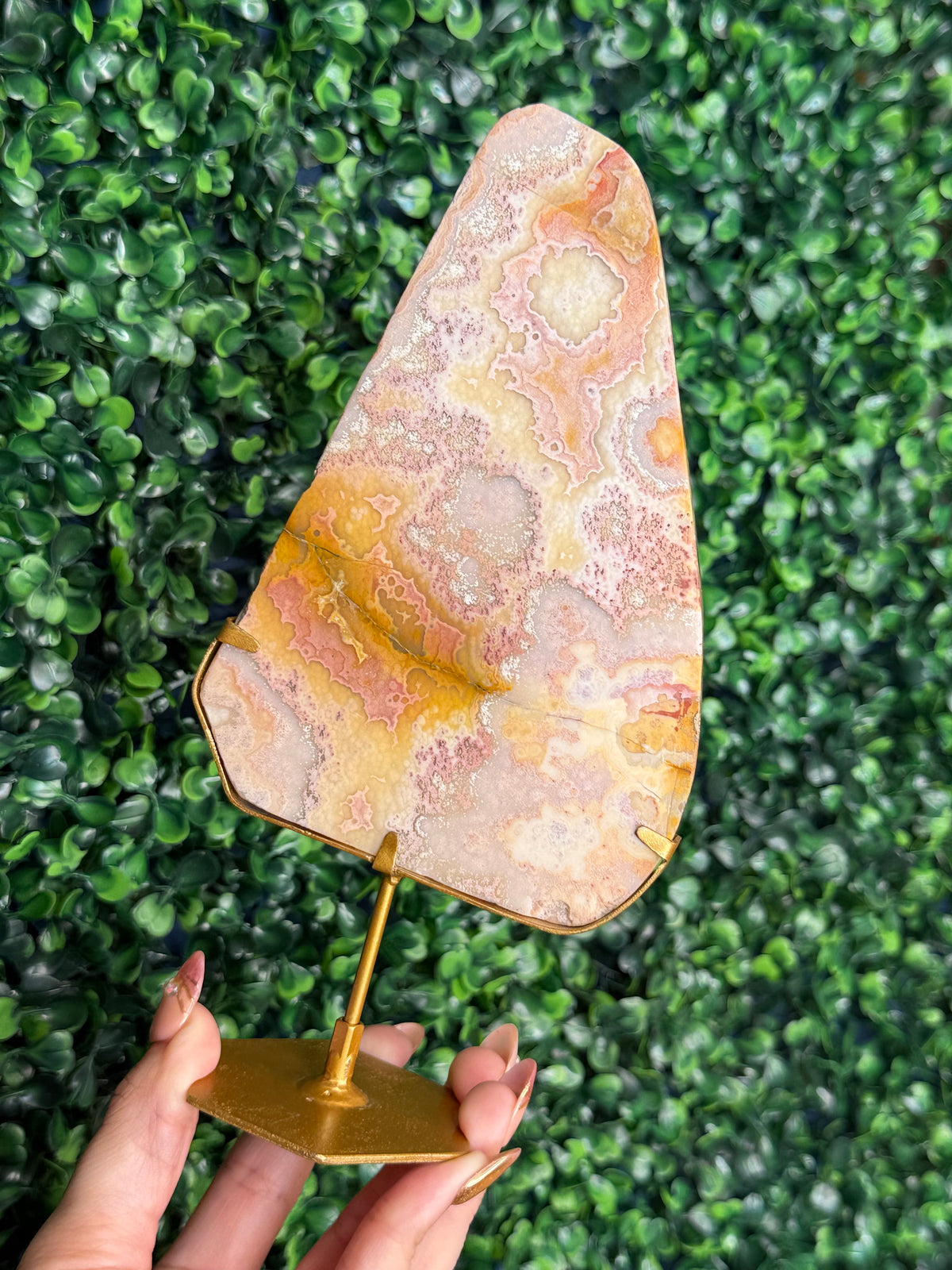 Colourful Crazy Lace Agate Slab from Indonesia C