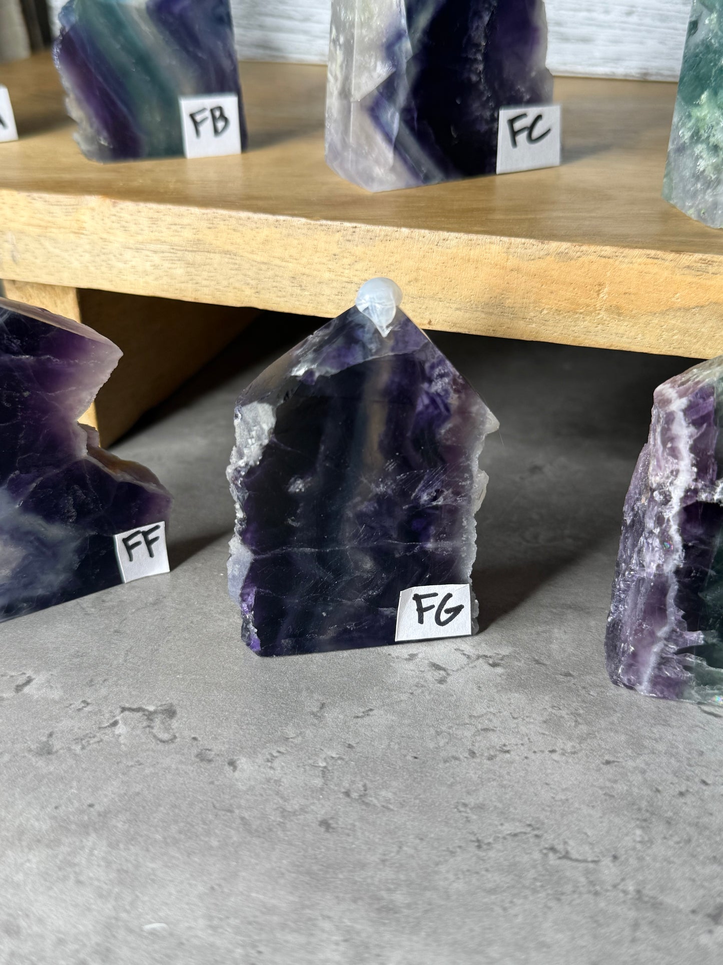 Rainbow Fluorite Druzy Towers