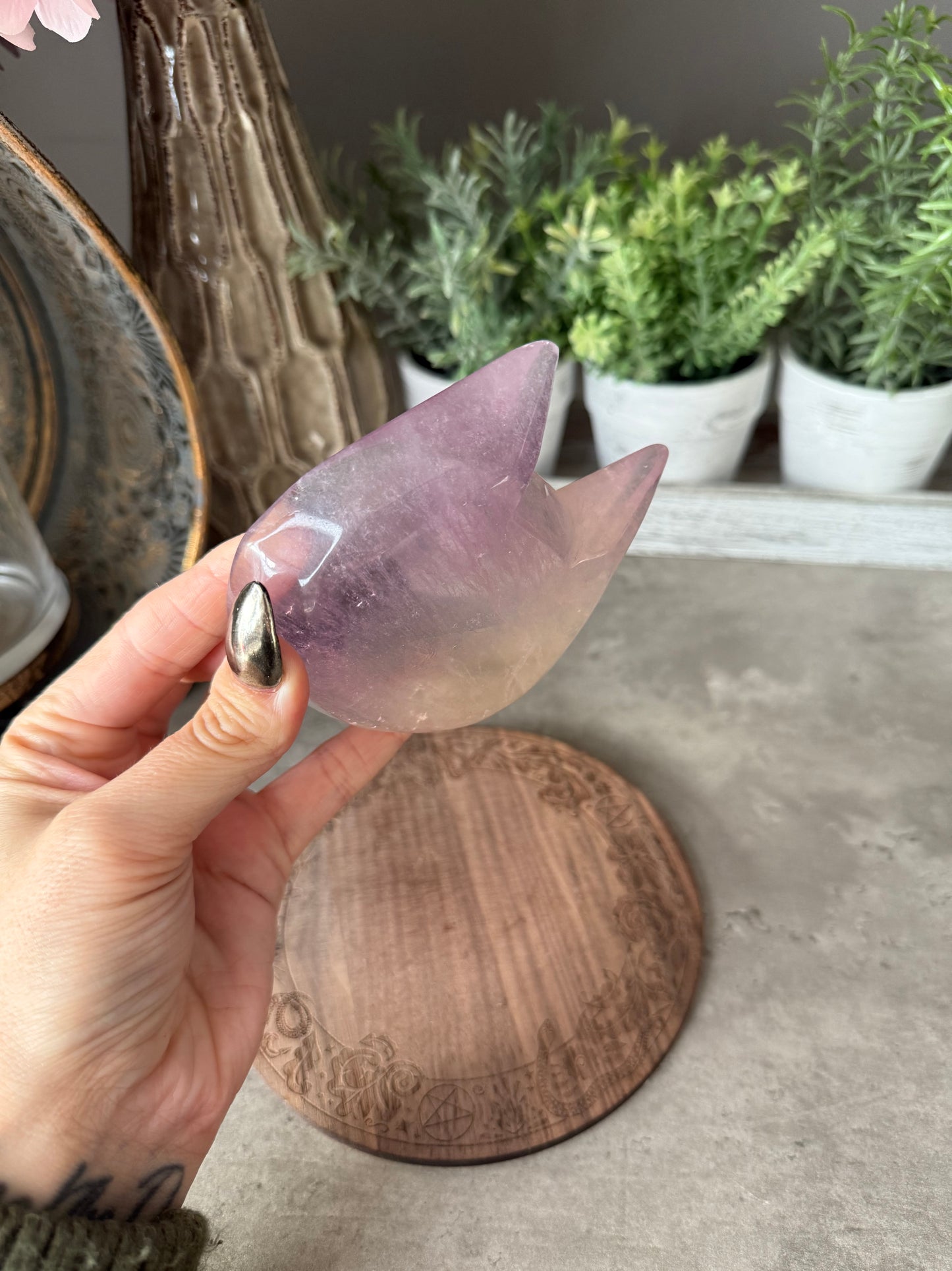 Fluorite Cat Bowl