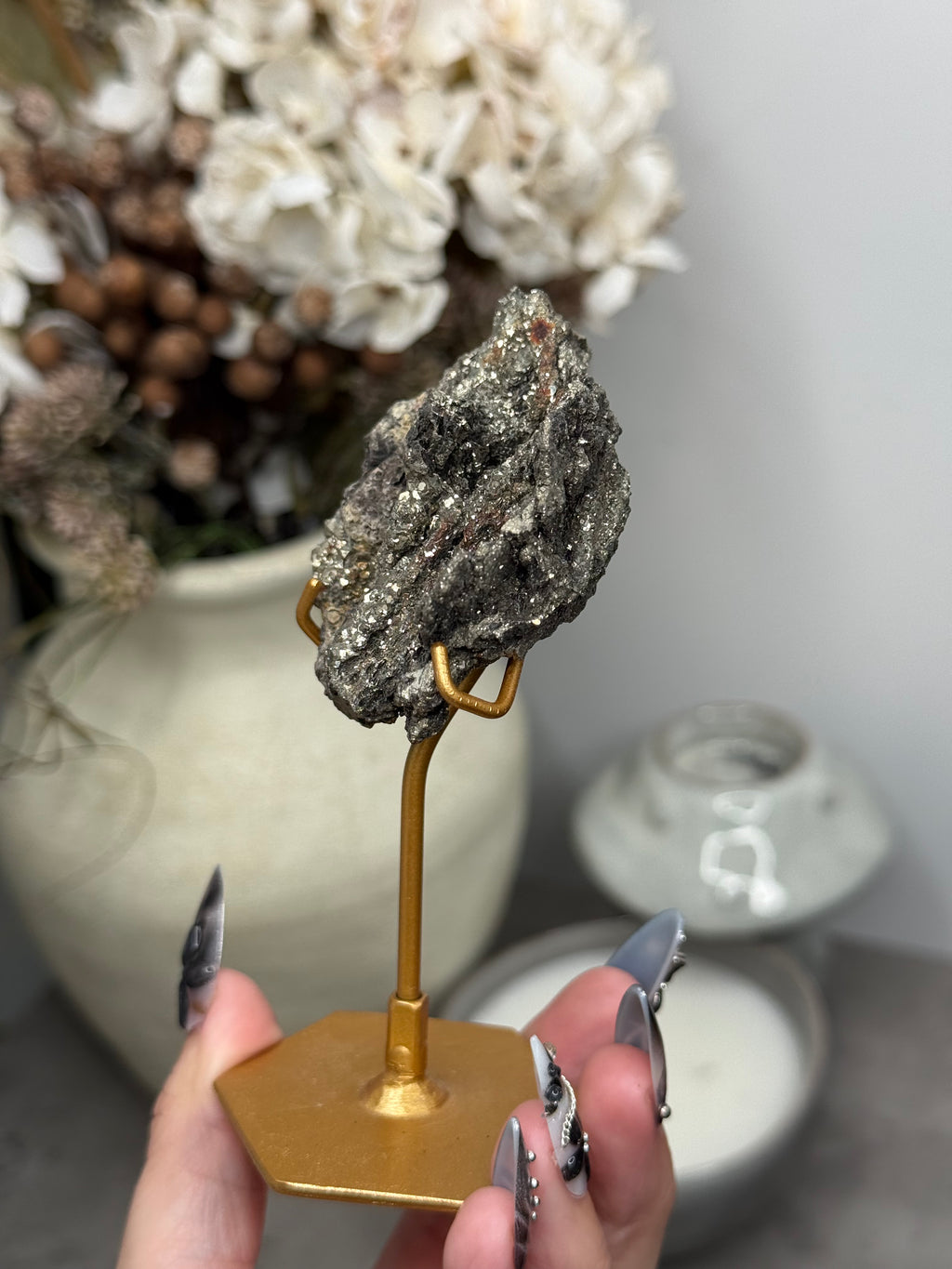 Pyritized Petrified Wood from Indonesia - G