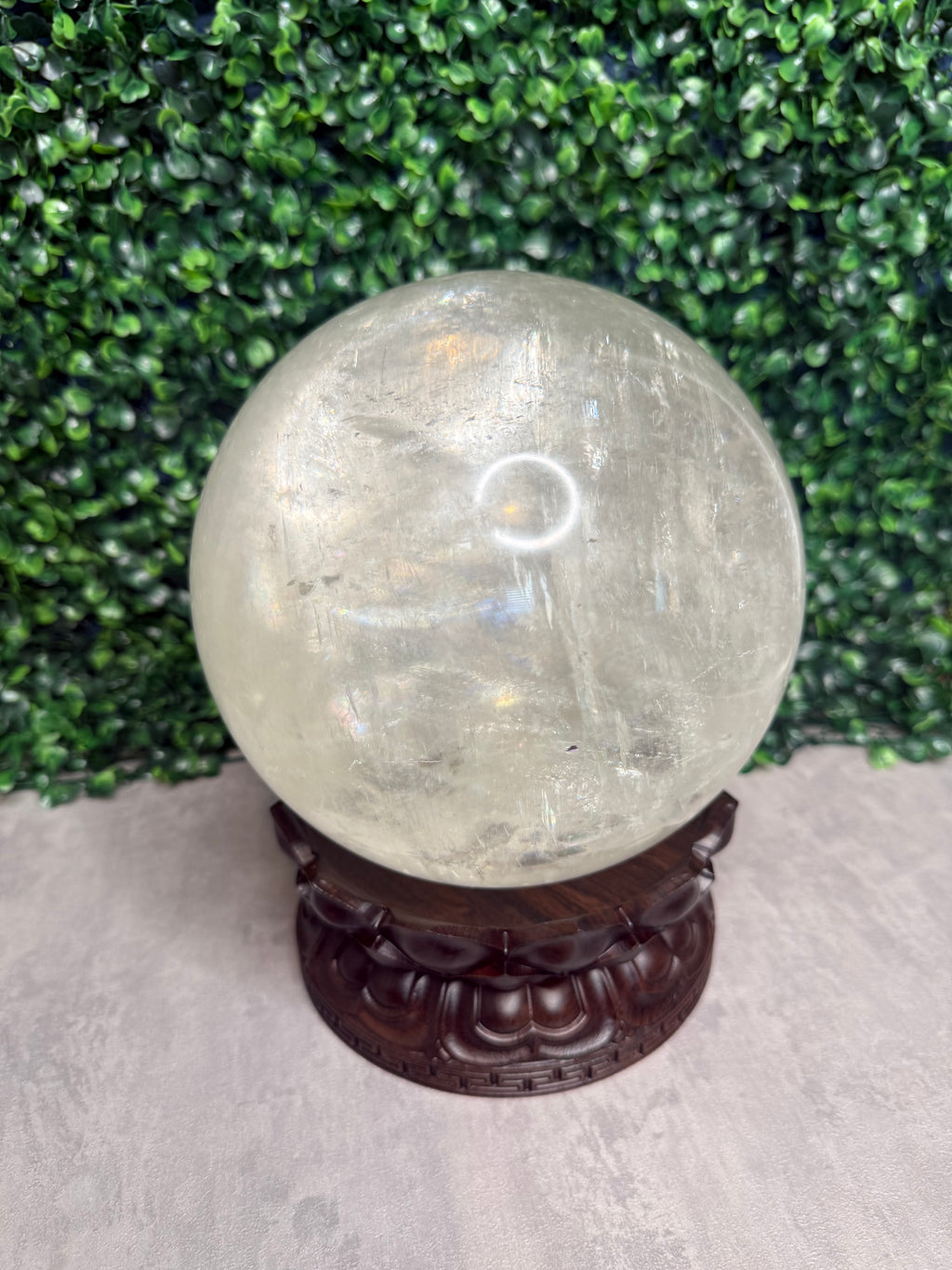 XL Optical Calcite Sphere Crystal Carving 7.2kg