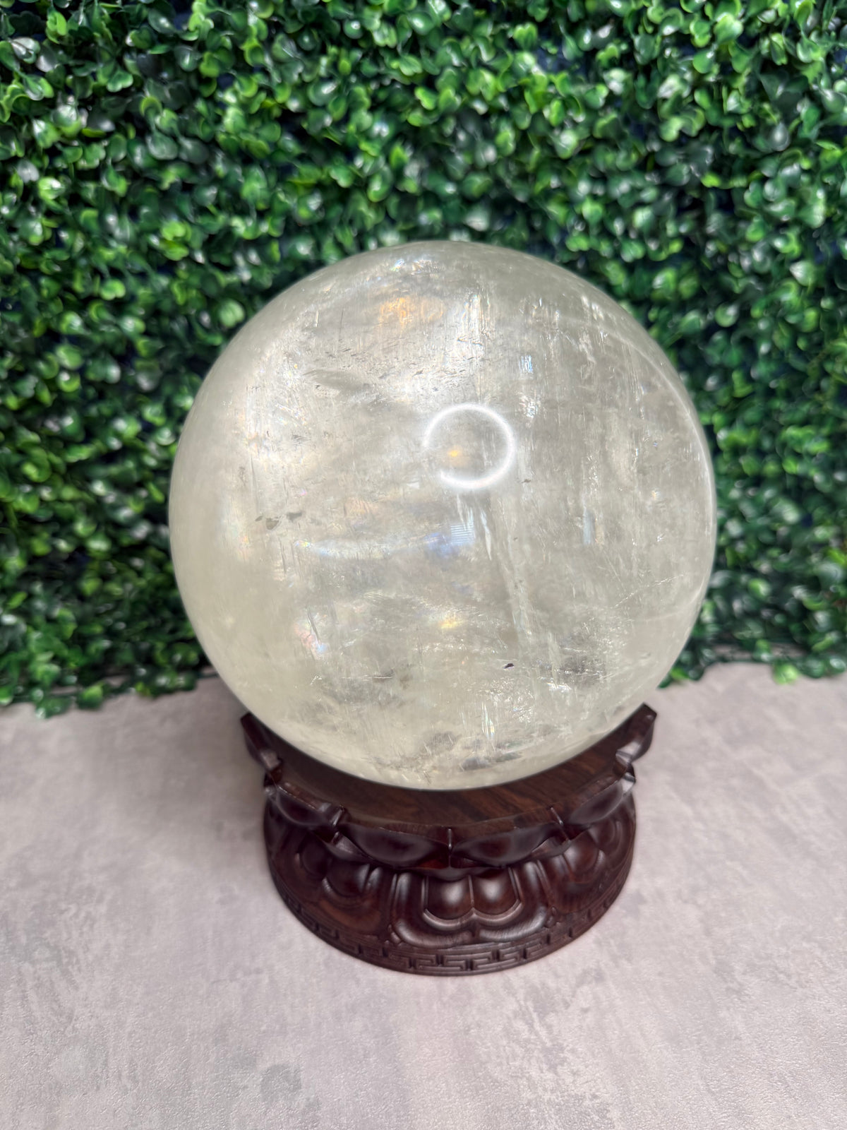 XL Optical Calcite Sphere Crystal Carving 7.2kg