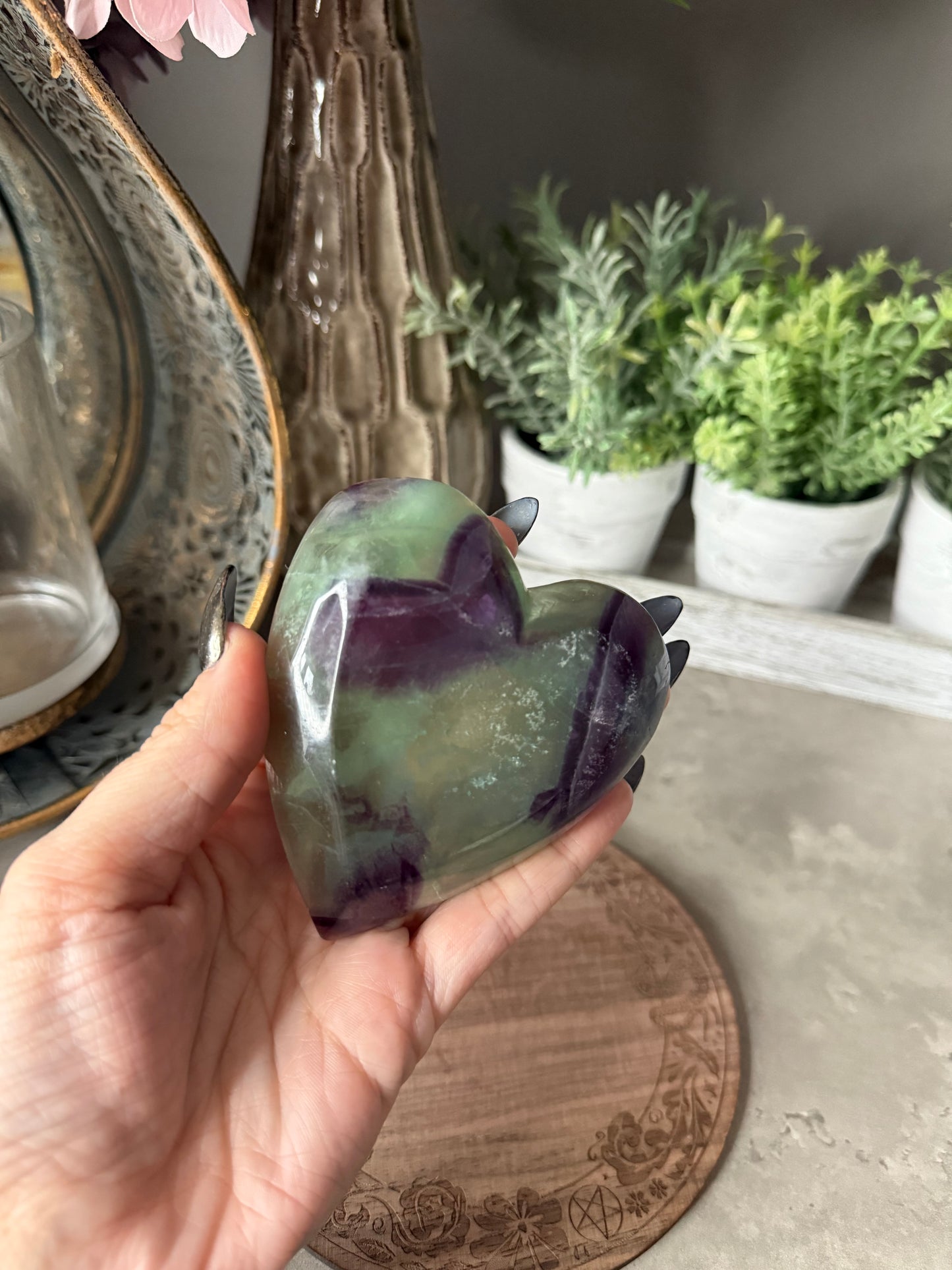 Fluorite Heart Bowl