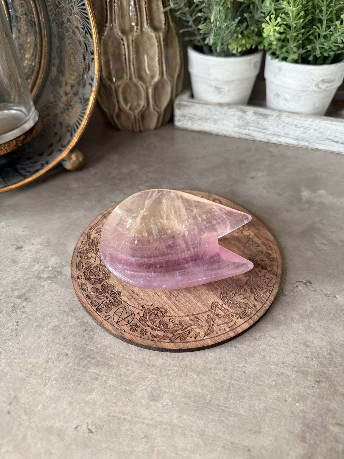 Fluorite Cat Bowl