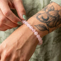 Rose Quartz Crystal Bracelet 6mm - 8mm