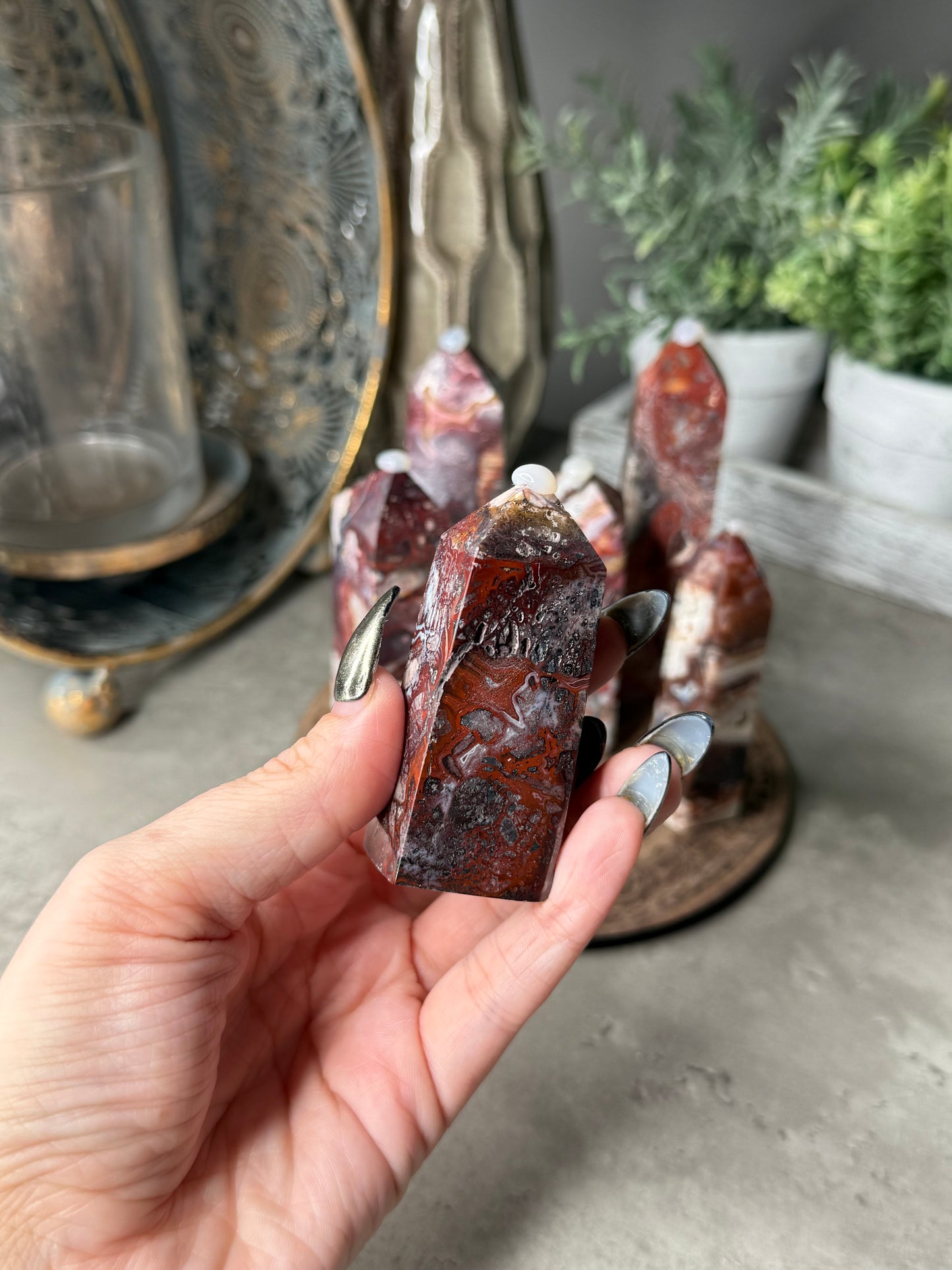 Mexican Lace Agate Towers