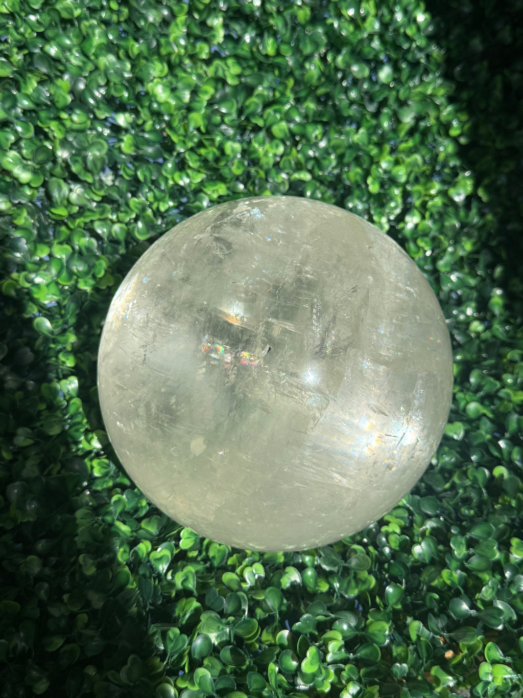 XL Optical Calcite Sphere Crystal Carving 7.2kg
