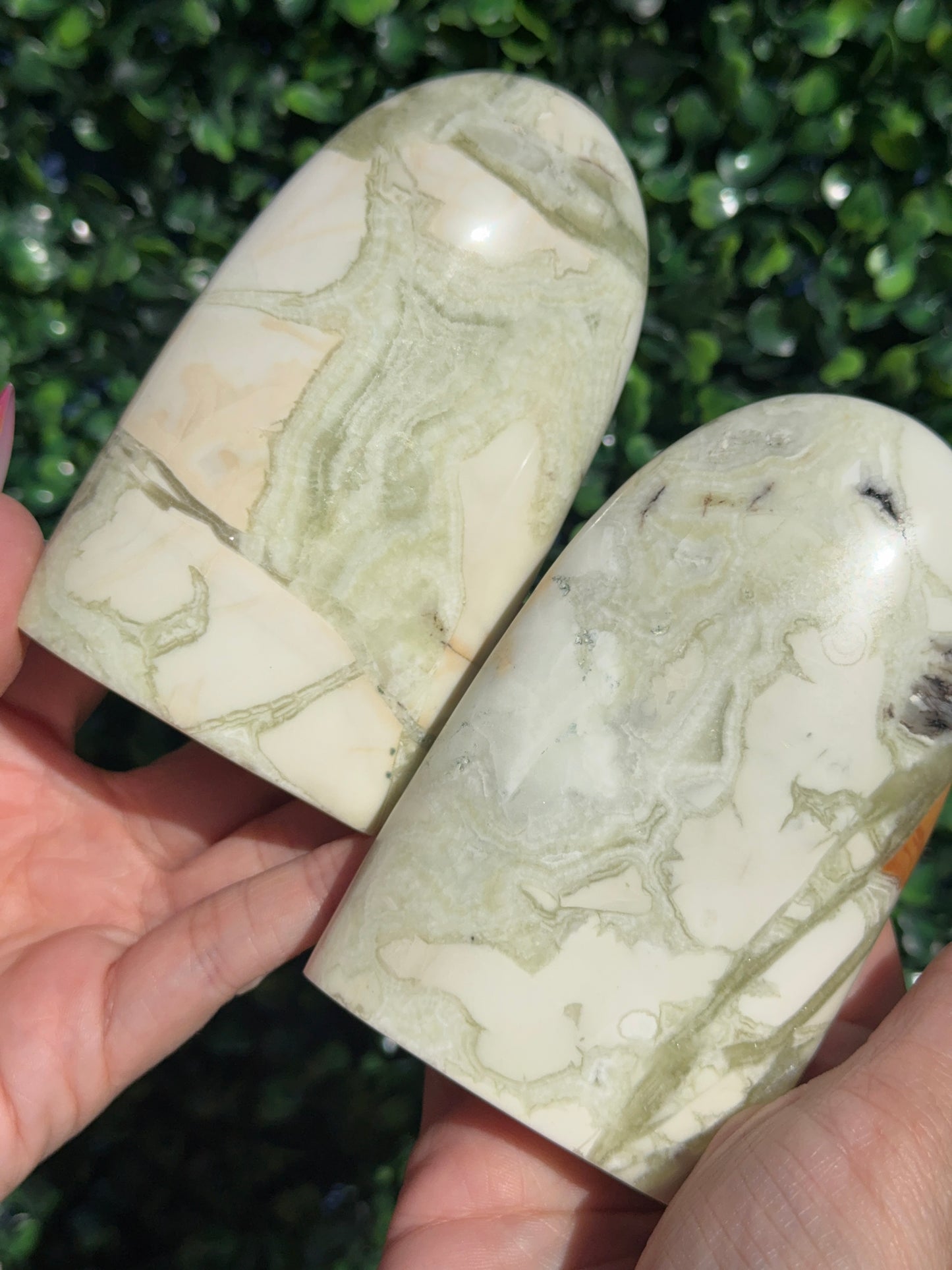 Green Maligano Jasper Crystal Freeforms - Indonesia
