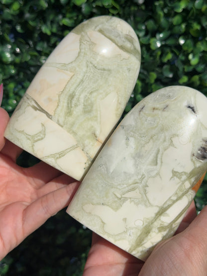Green Maligano Jasper Crystal Freeforms - Indonesia