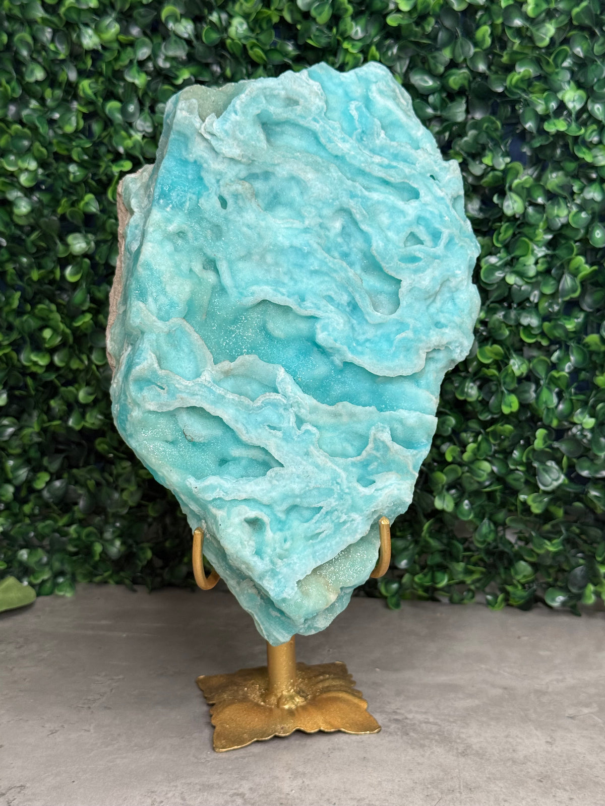 Half polish Blue Aragonite Freeform 2.6kg - A
