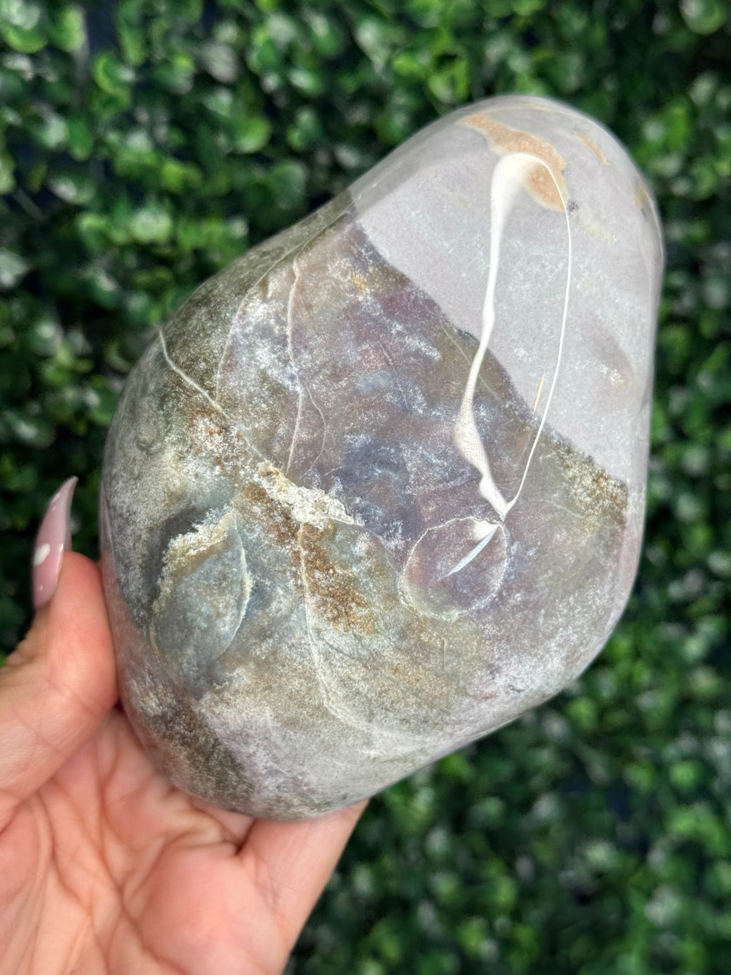 Pink Ocean Jasper Bowl 333g Madagascar