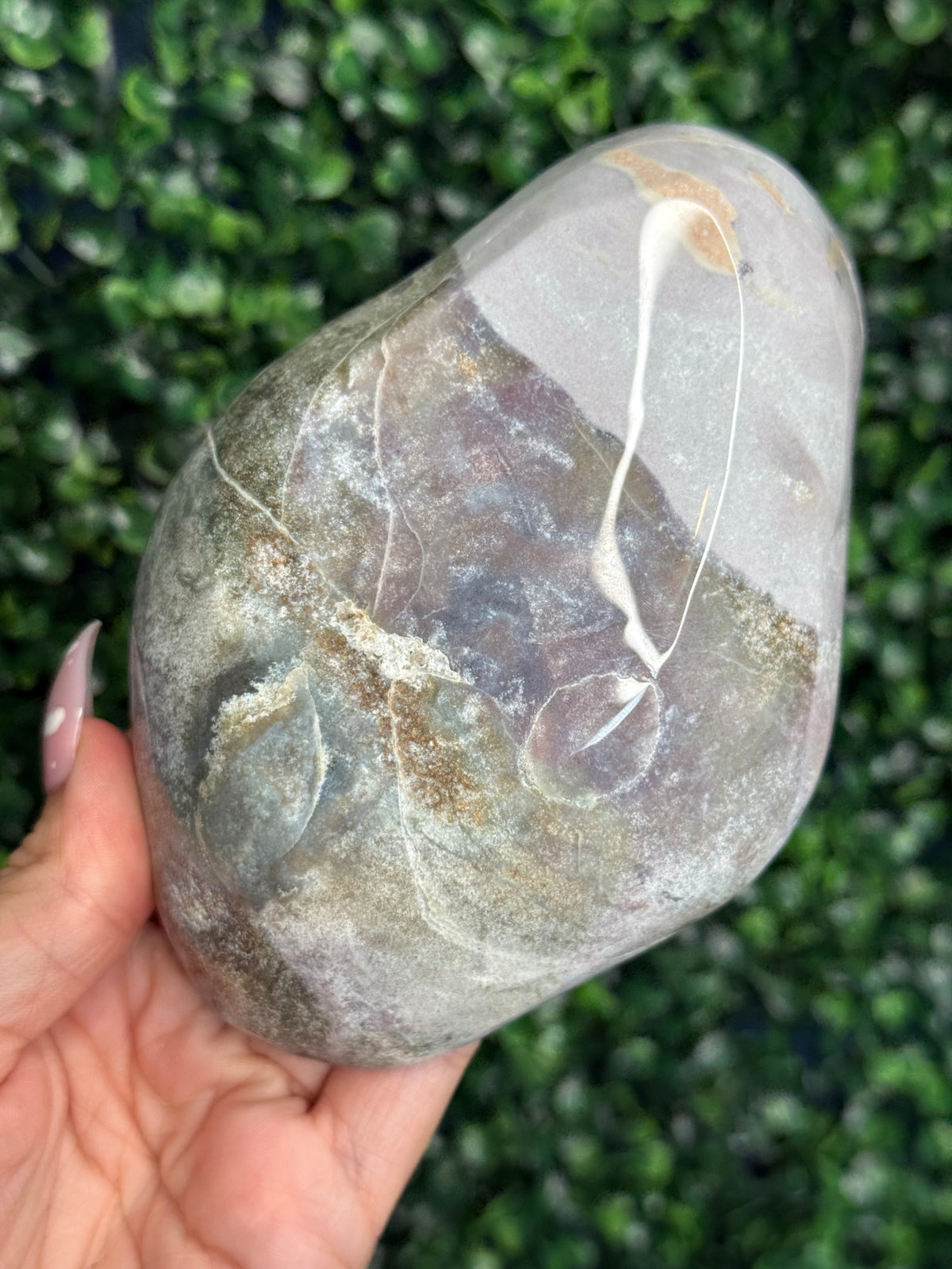 Pink Ocean Jasper Bowl 333g Madagascar