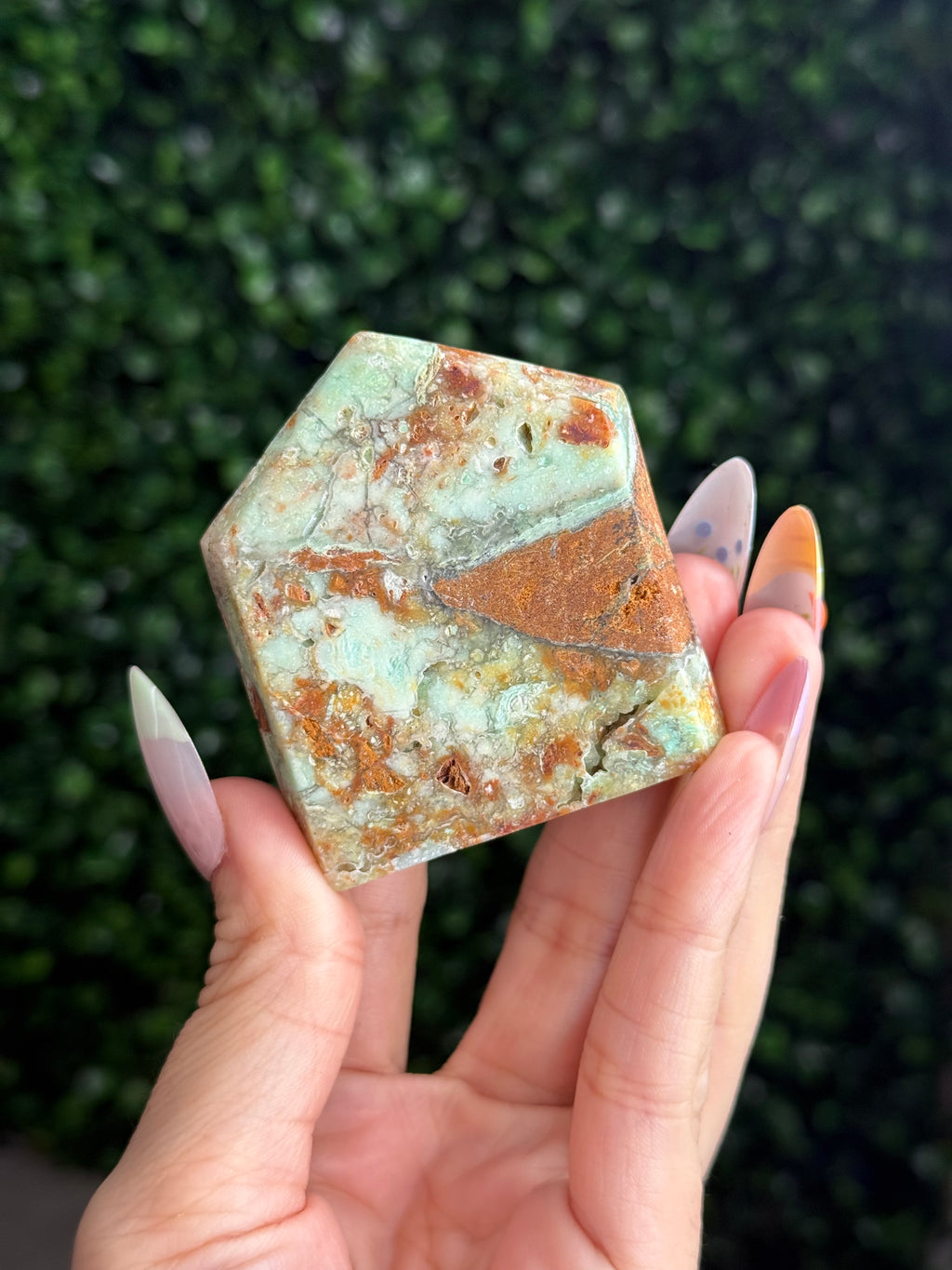 Smithsonite Domino Tower Crystal Carving - Indonesia - C